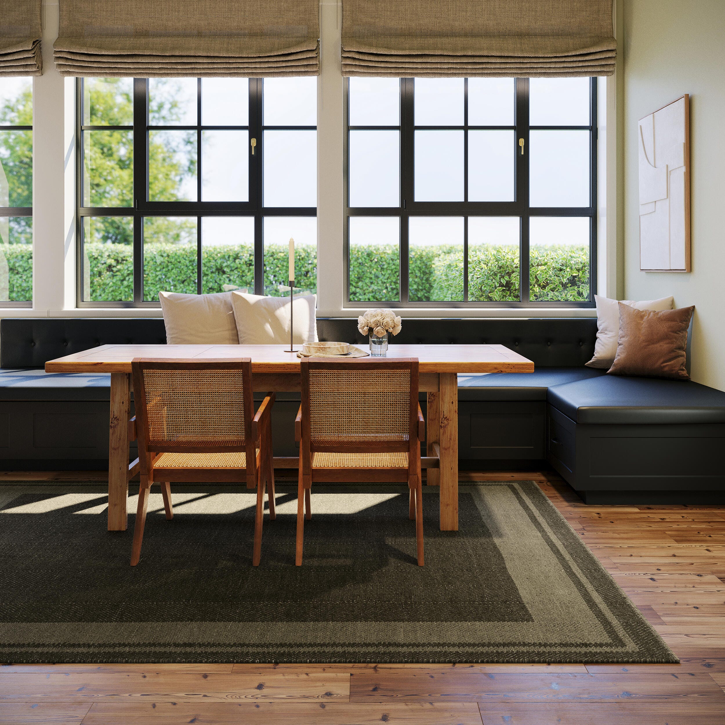 Rugs USA Canon 3' x 8' AreaRug, Green, rollover