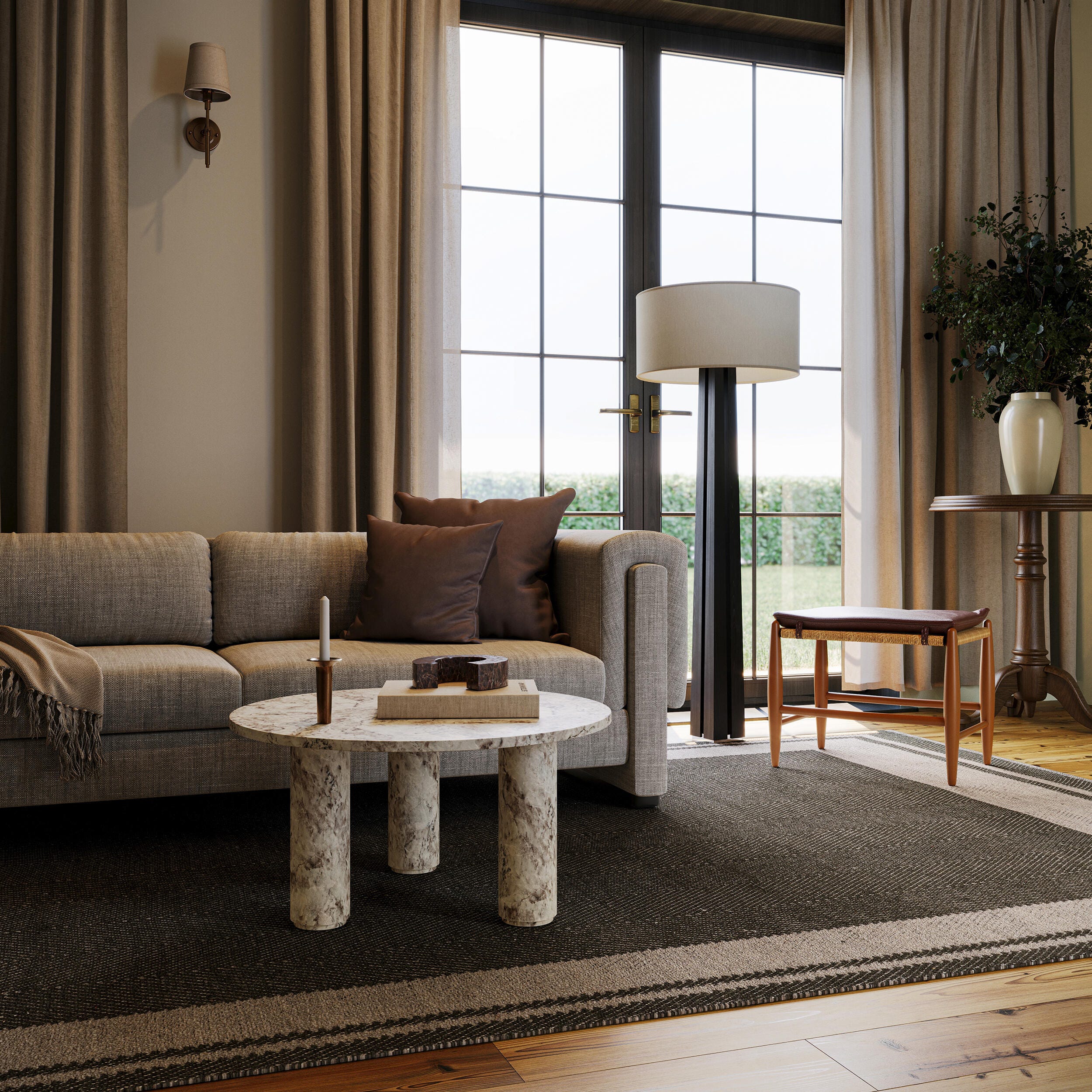 Canon Area Rug, Charcoal