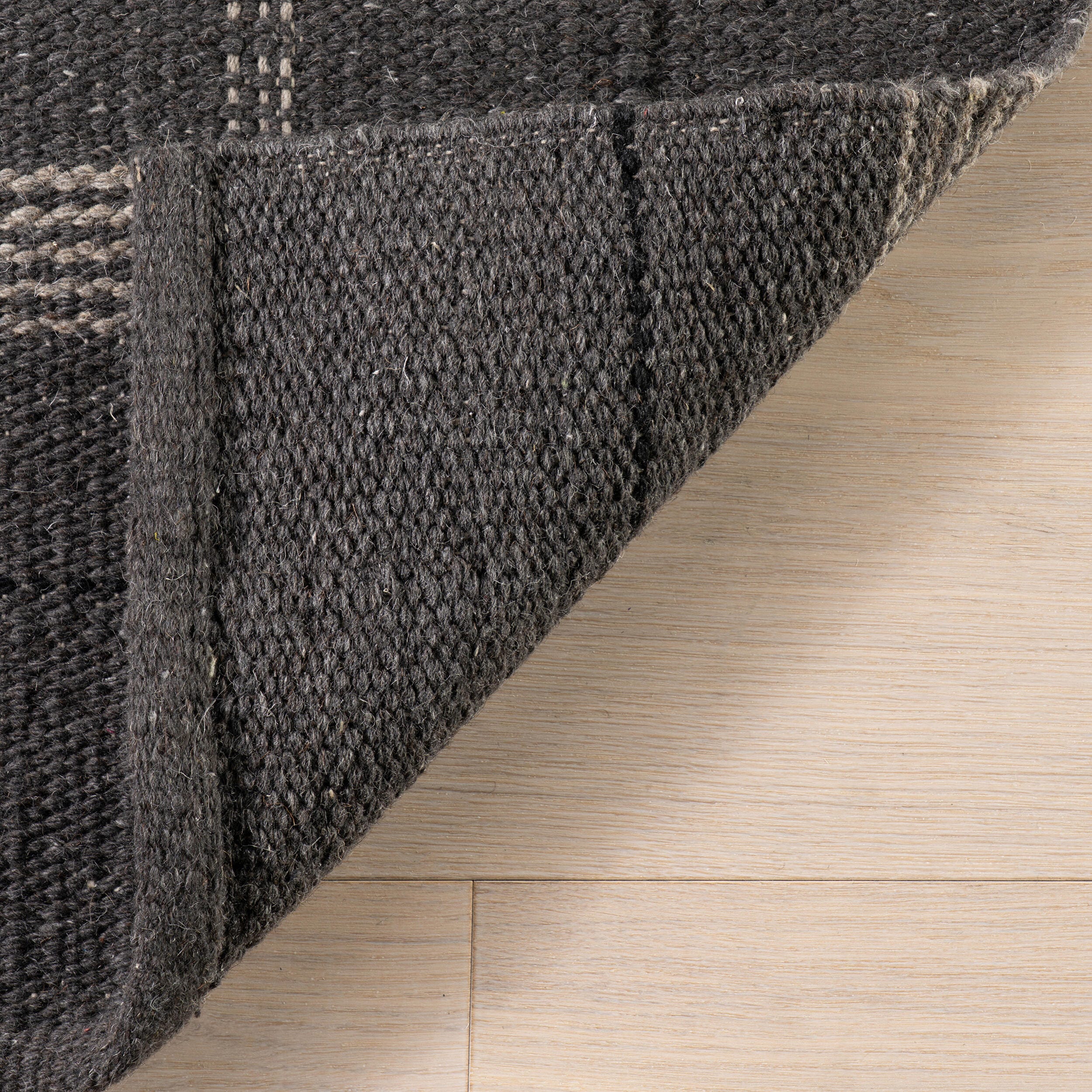 Rugs USA Downing 3' x 8' AreaRug, Black, large