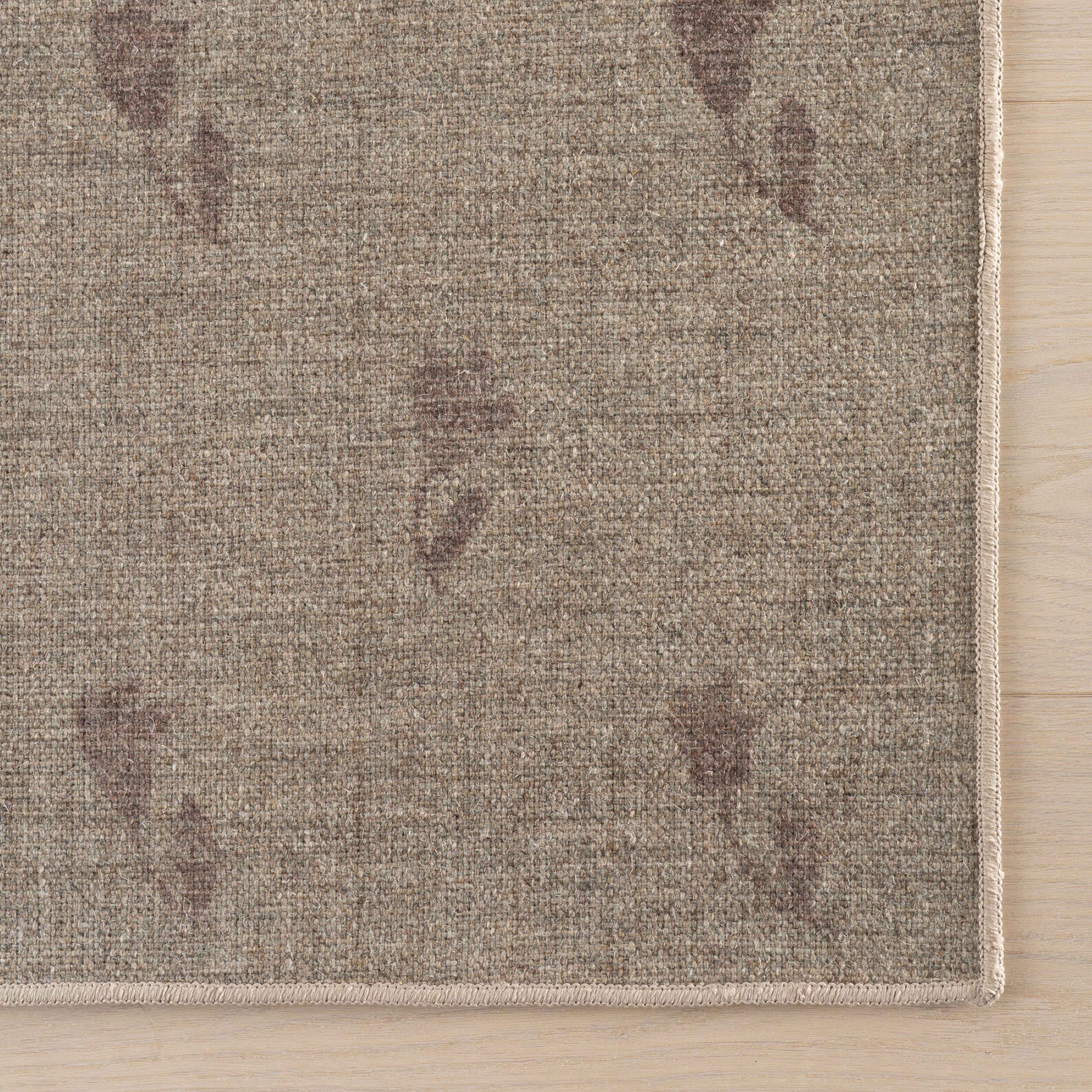 Rugs USA Flora Washable 3' x 5' AreaRug, Burgundy, large