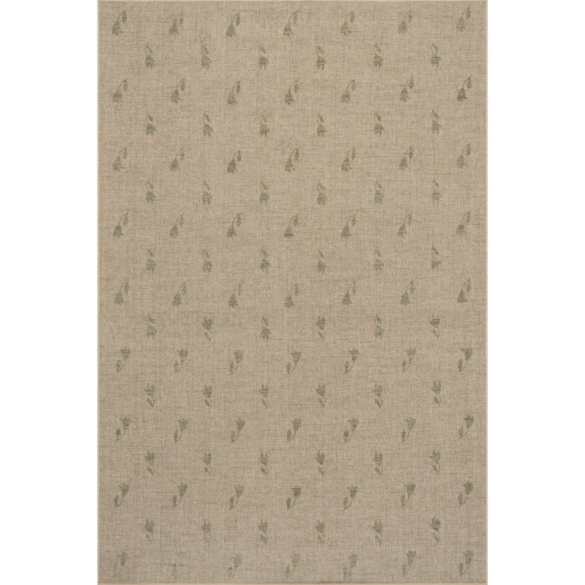 Rugs USA Flora Washable 6' x 9' AreaRug, Green, large