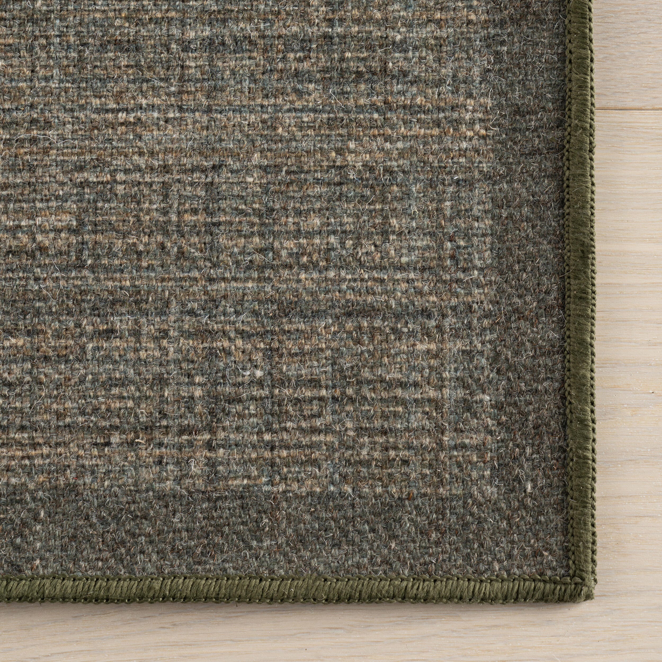 Rugs USA Palmer Washable 5' x 8' AreaRug, Green, large