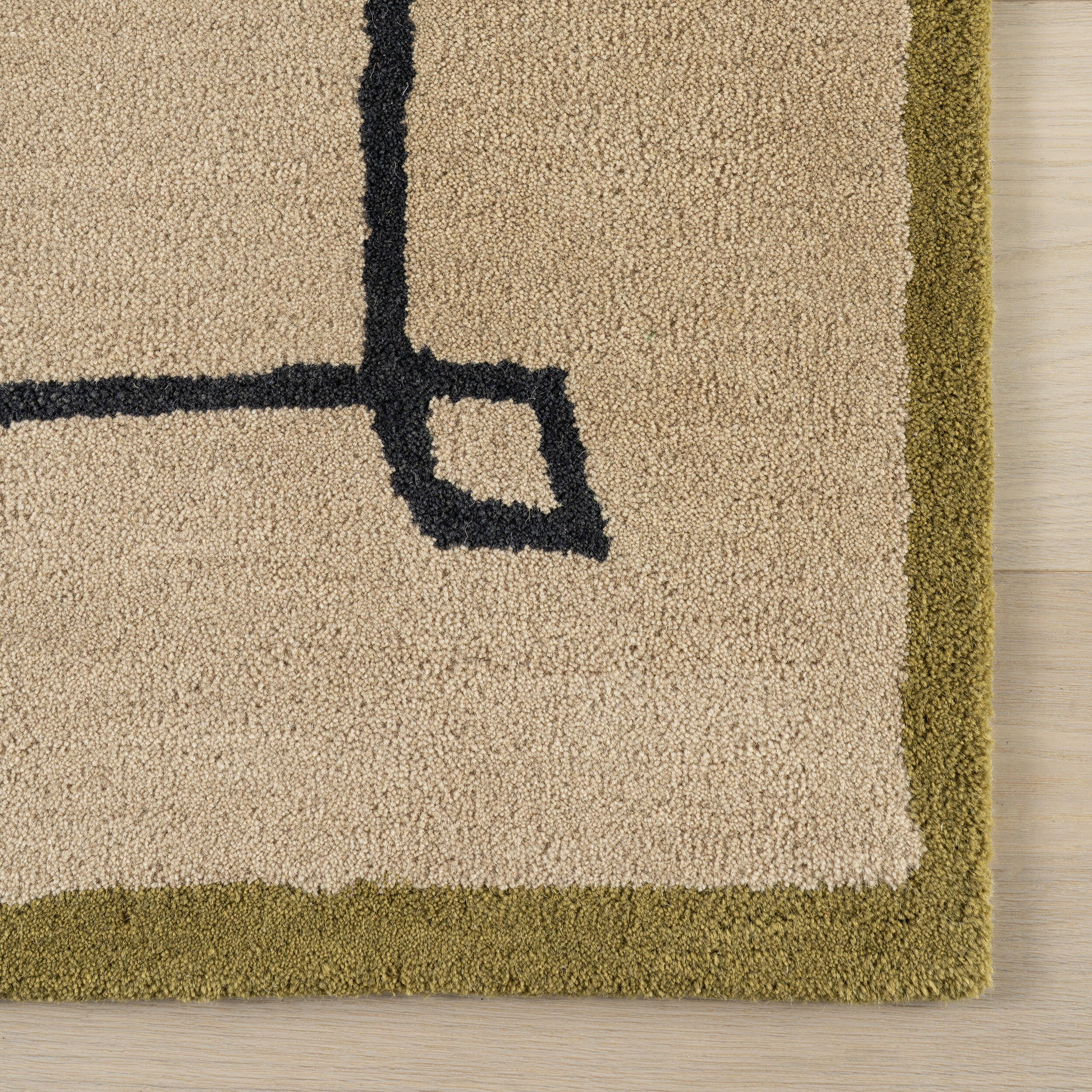 Rugs USA Serge 4' x 6' AreaRug, Tan, large