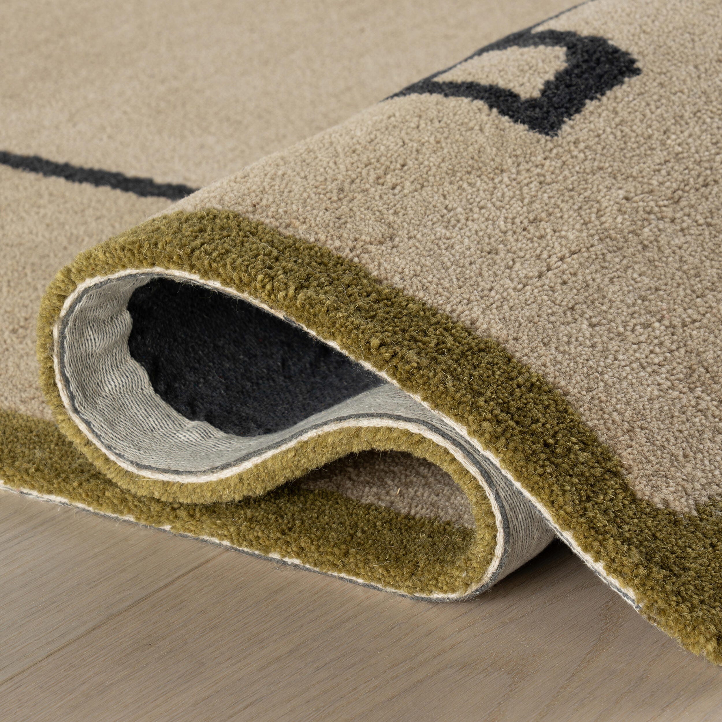 Rugs USA Serge 5' x 8' AreaRug, Tan, large