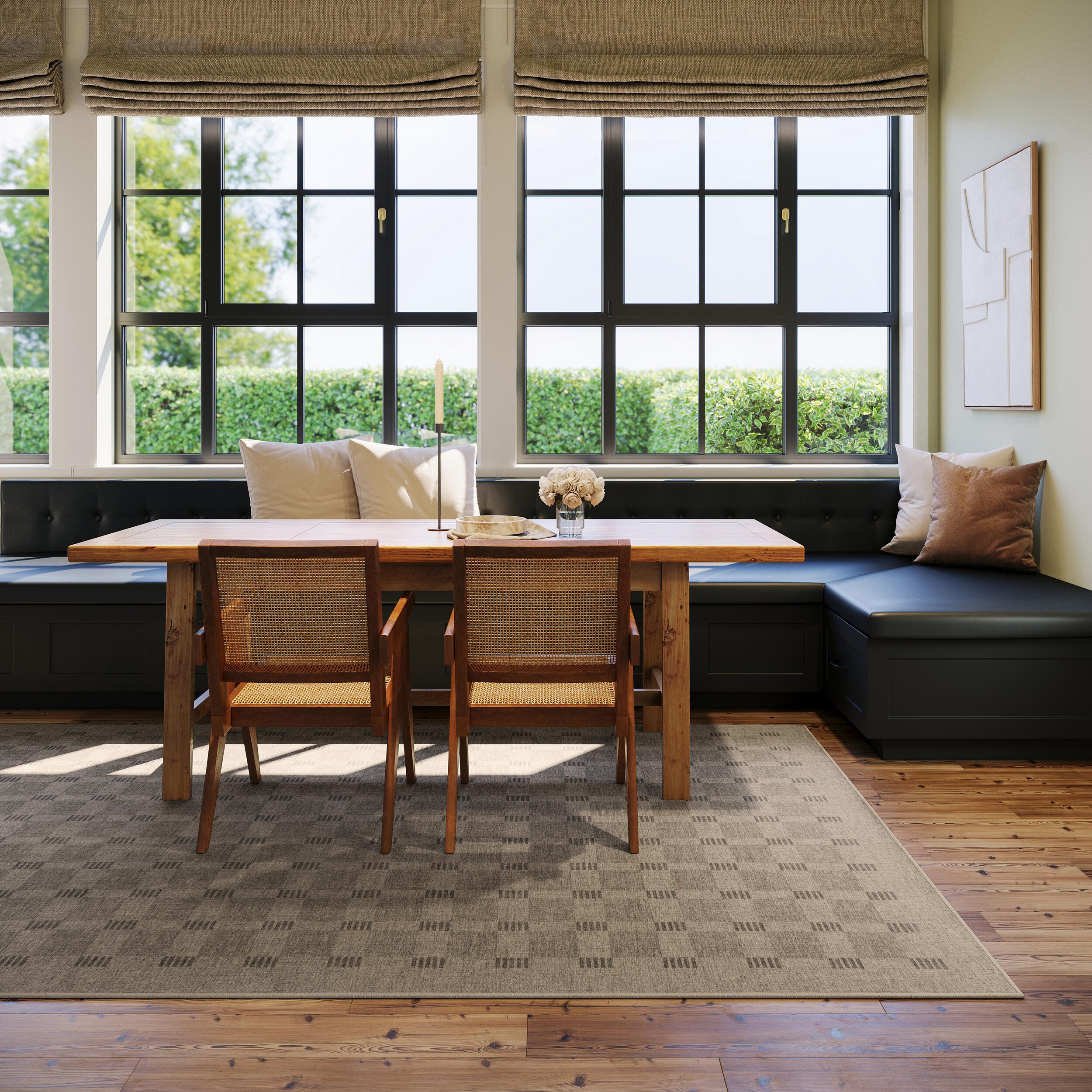 Rugs USA Walker Washable 3' x 5' AreaRug, Brown, rollover