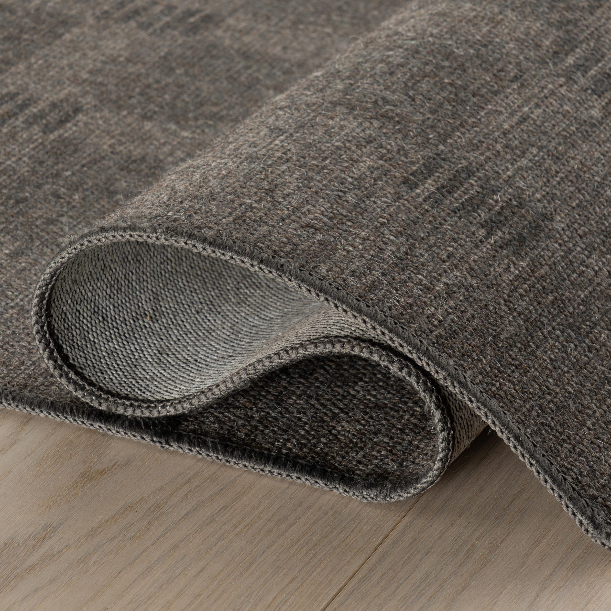 Rugs USA Walker Washable 6' x 9' AreaRug, Charcoal, large