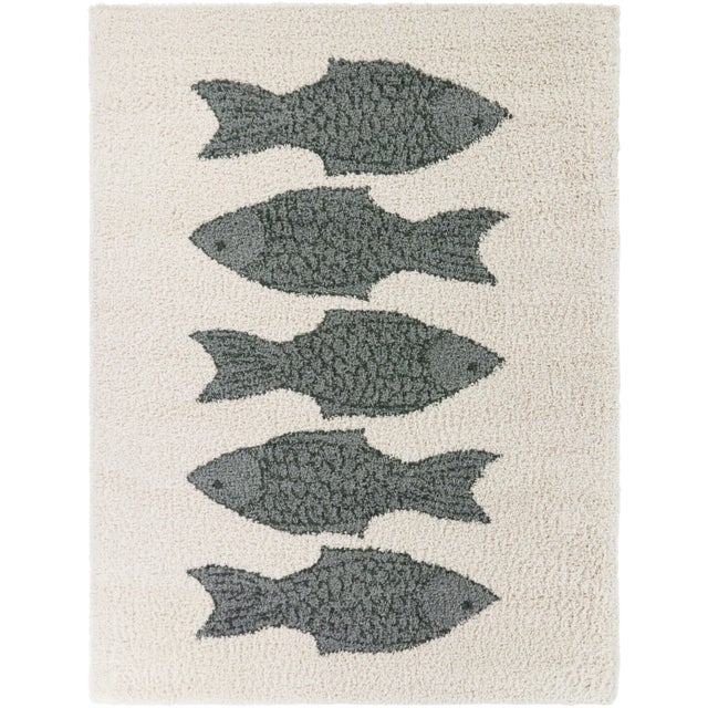 Balta Rugs Kids 5' 3" x 7' Area Rug, Gray/Ivory