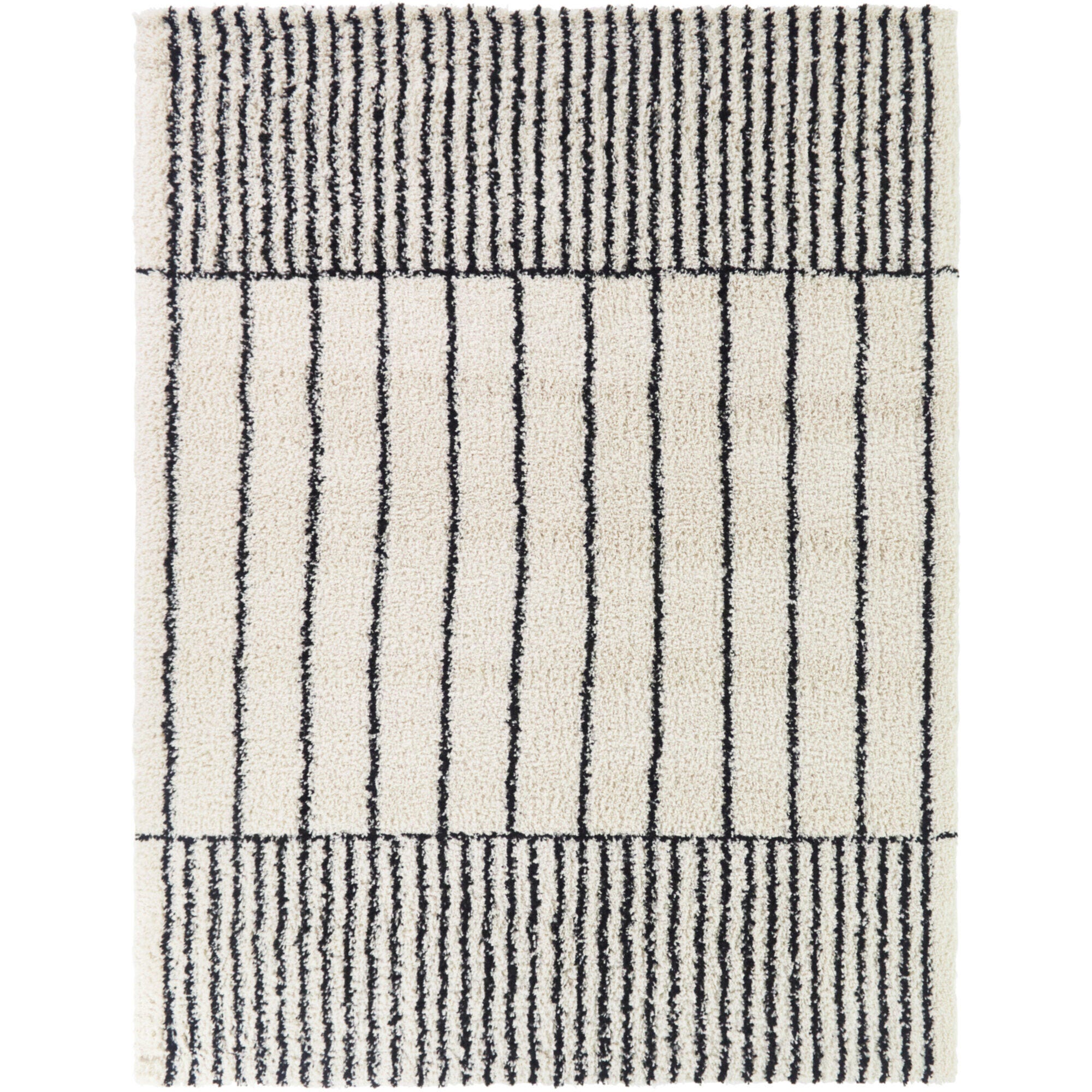 Balta Rugs 5' 3" x 7' Area Rug, Black/Cream, large