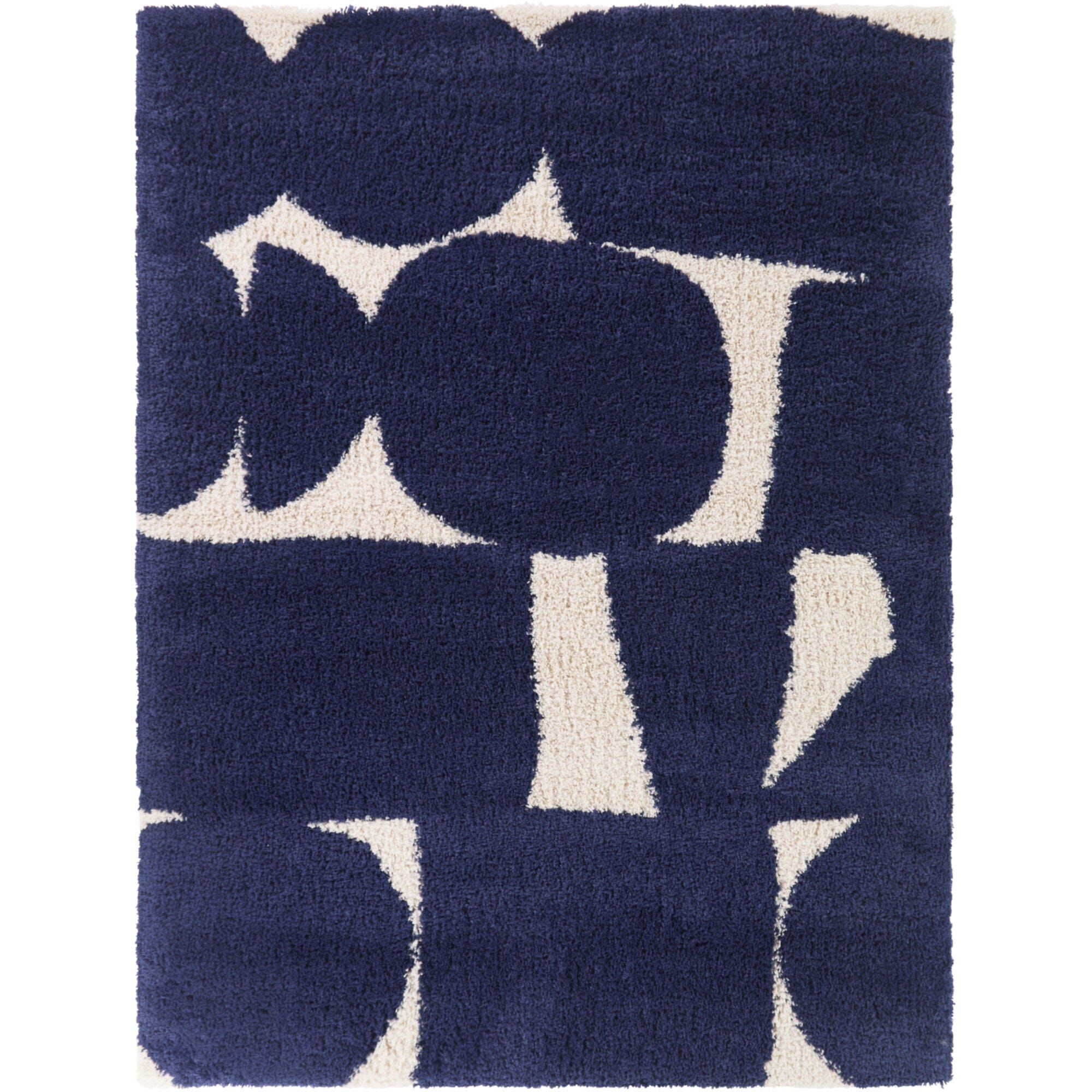 Balta Rugs Abstract 7' 10" x 10' Area Rug, Navy, large