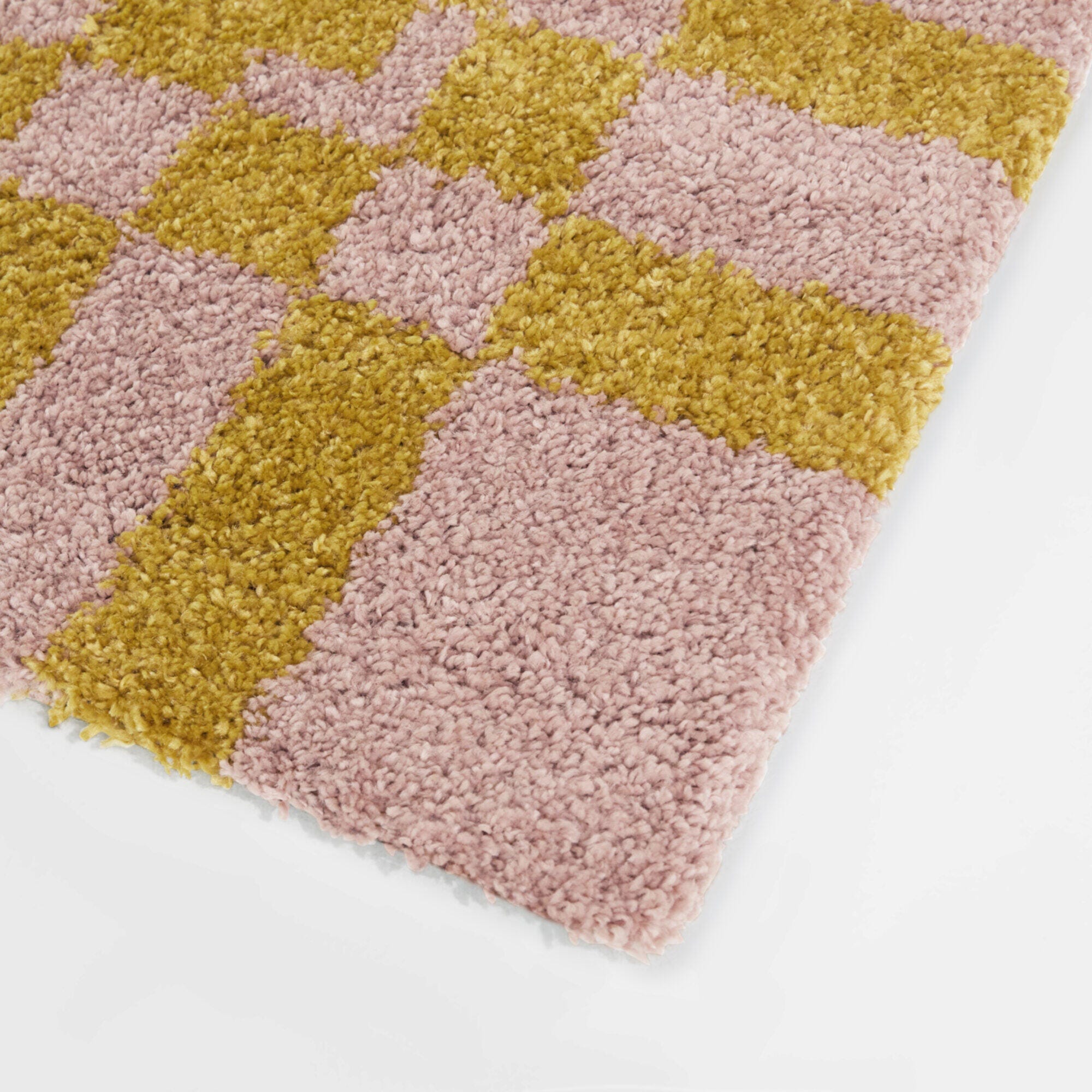 Balta Rugs Checkered 4' 4" x 6' Area Rug, Orange/Pale Pink, large