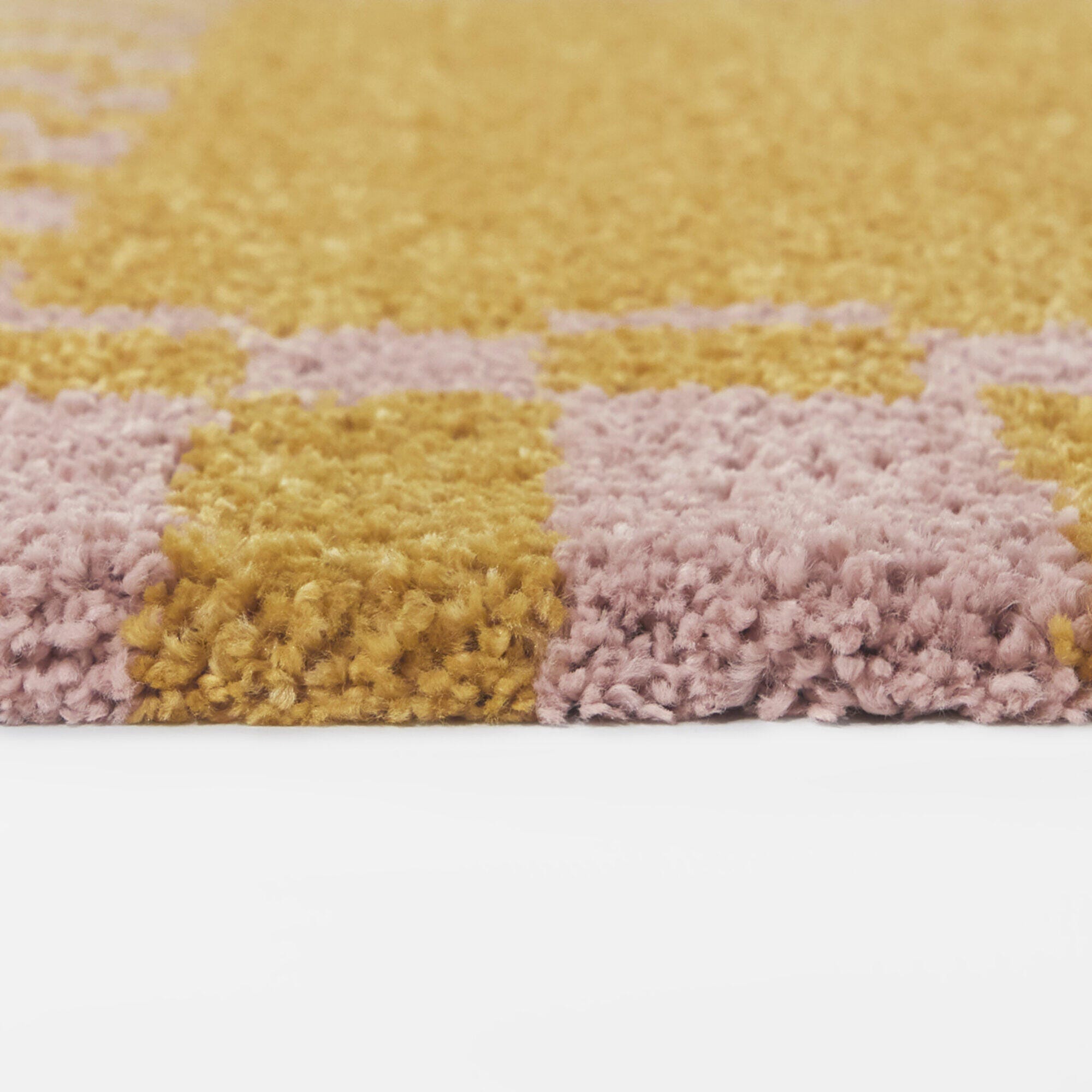 Balta Rugs Checkered 5' 3" x 7' Area Rug, Orange/Pale Pink, large