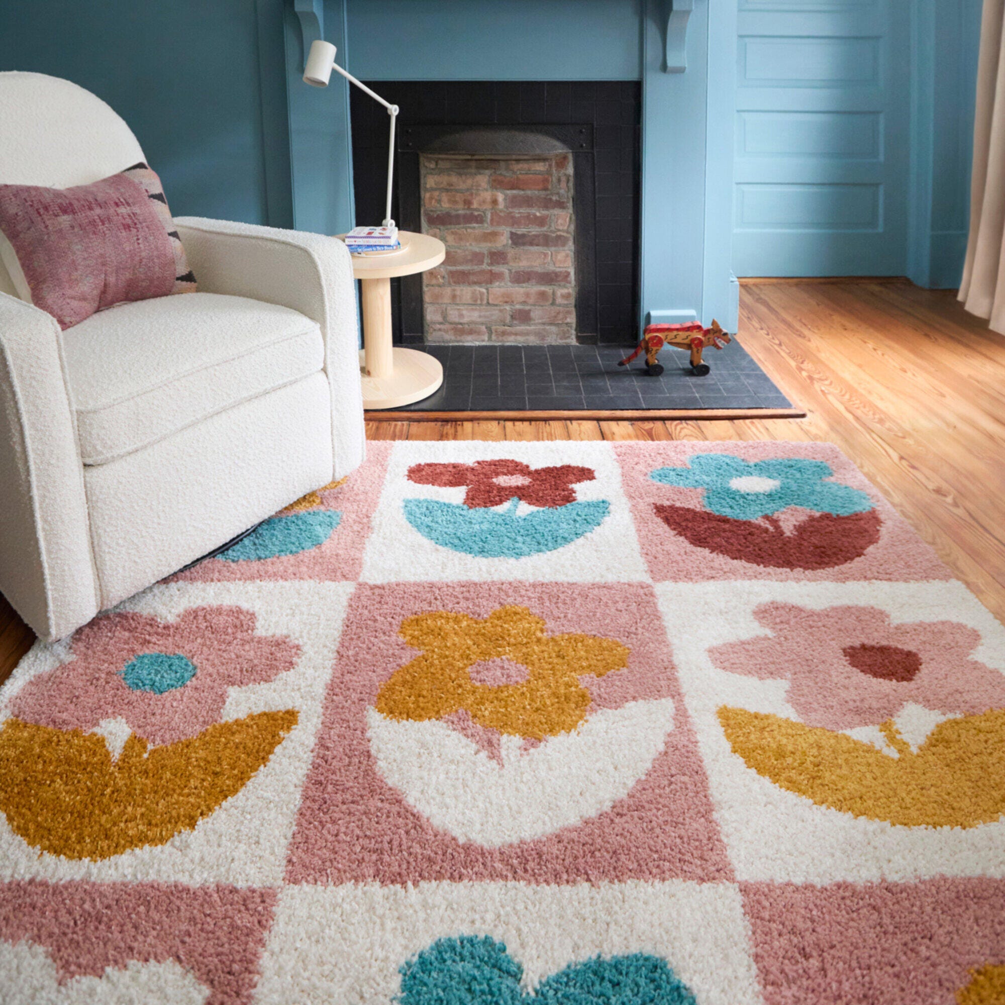 Balta Rugs Floral 4' 4" x 6' Area Rug, Multi, rollover
