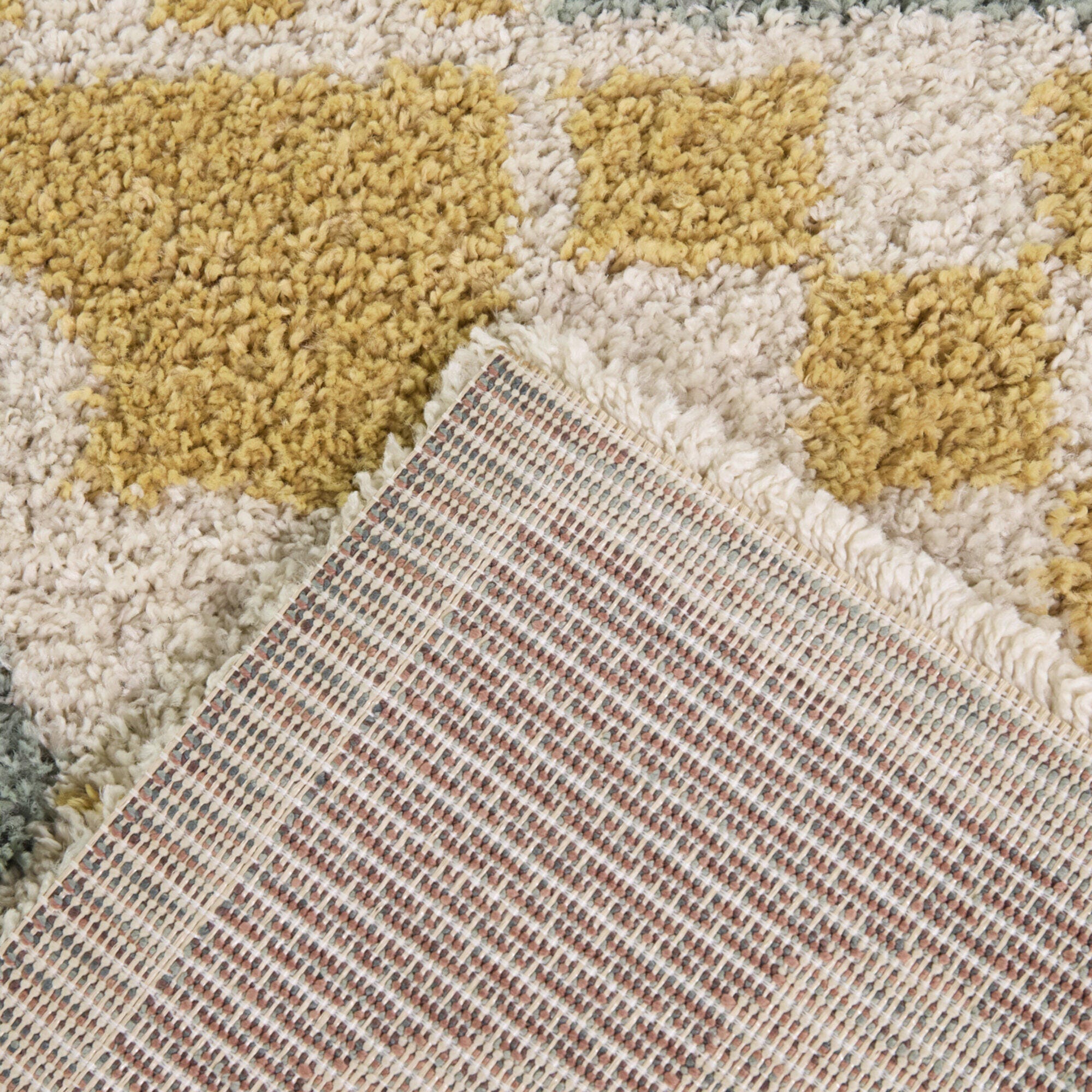 Balta Rugs Flower 5' 3" x 7' Area Rug, Yellow, large