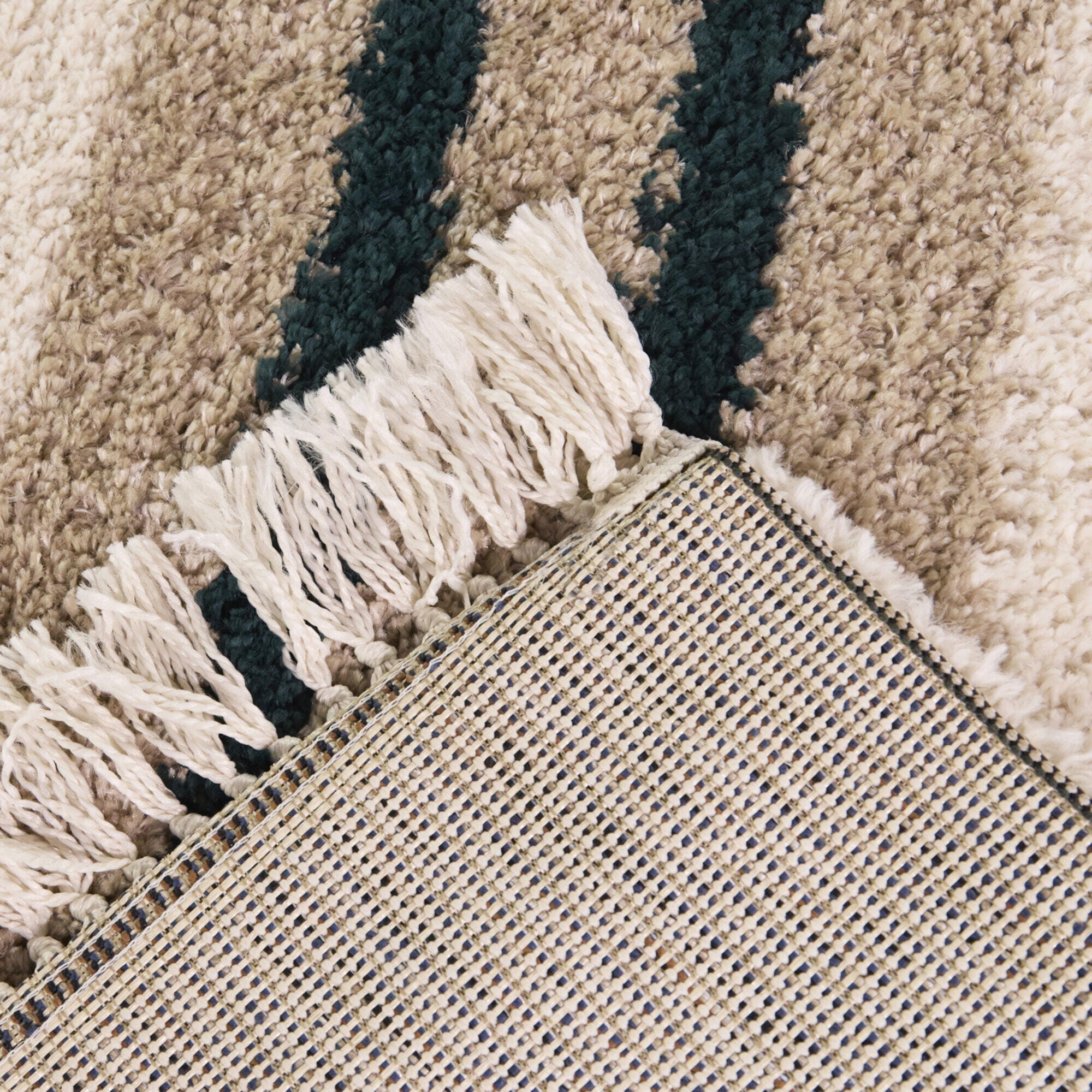 Balta Rugs Striped 5' 3" x 7' Area Rug, Beige, large