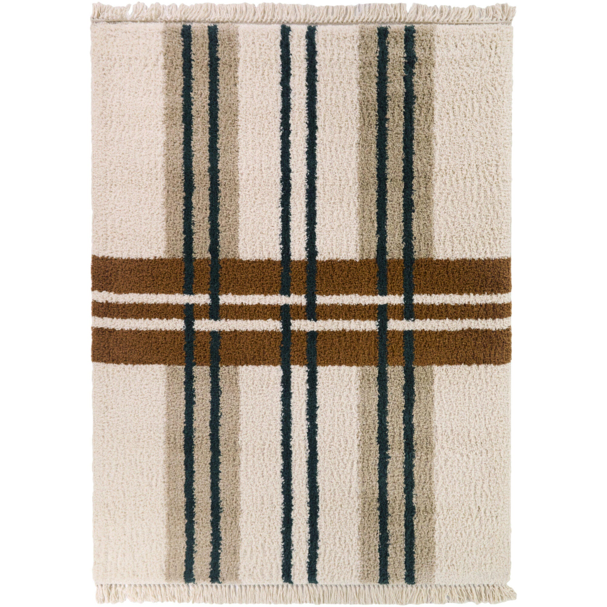 Balta Rugs Striped 7' 10" x 10' Area Rug, Beige, large
