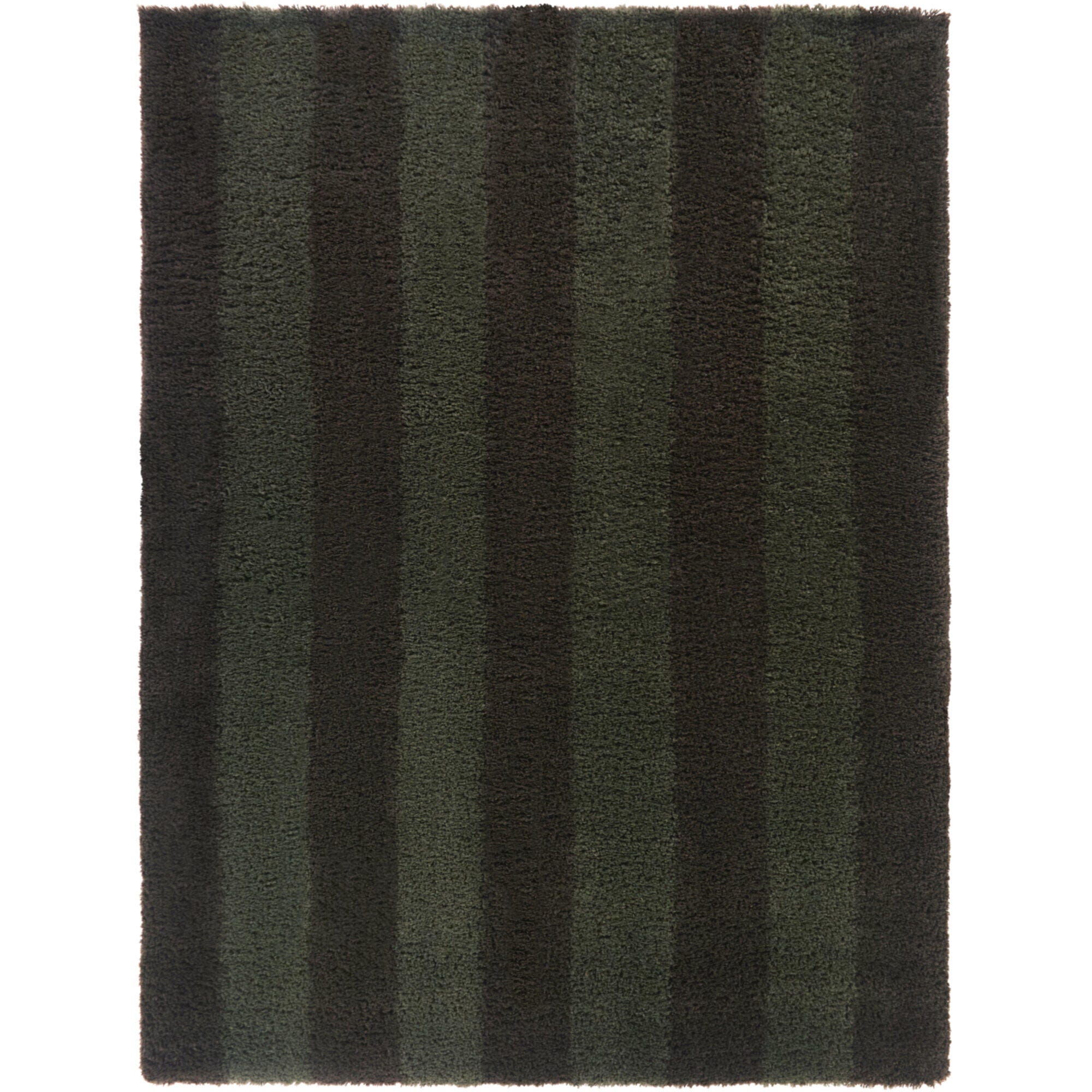 Balta Rugs Striped Shag 7' 10" x 10' Area Rug, Green/Brown, large