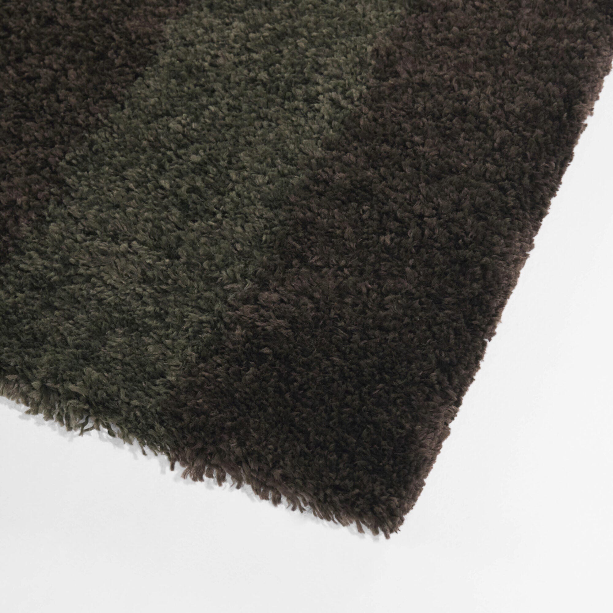 Balta Rugs Striped Shag 7' 10" x 10' Area Rug, Green/Brown, large