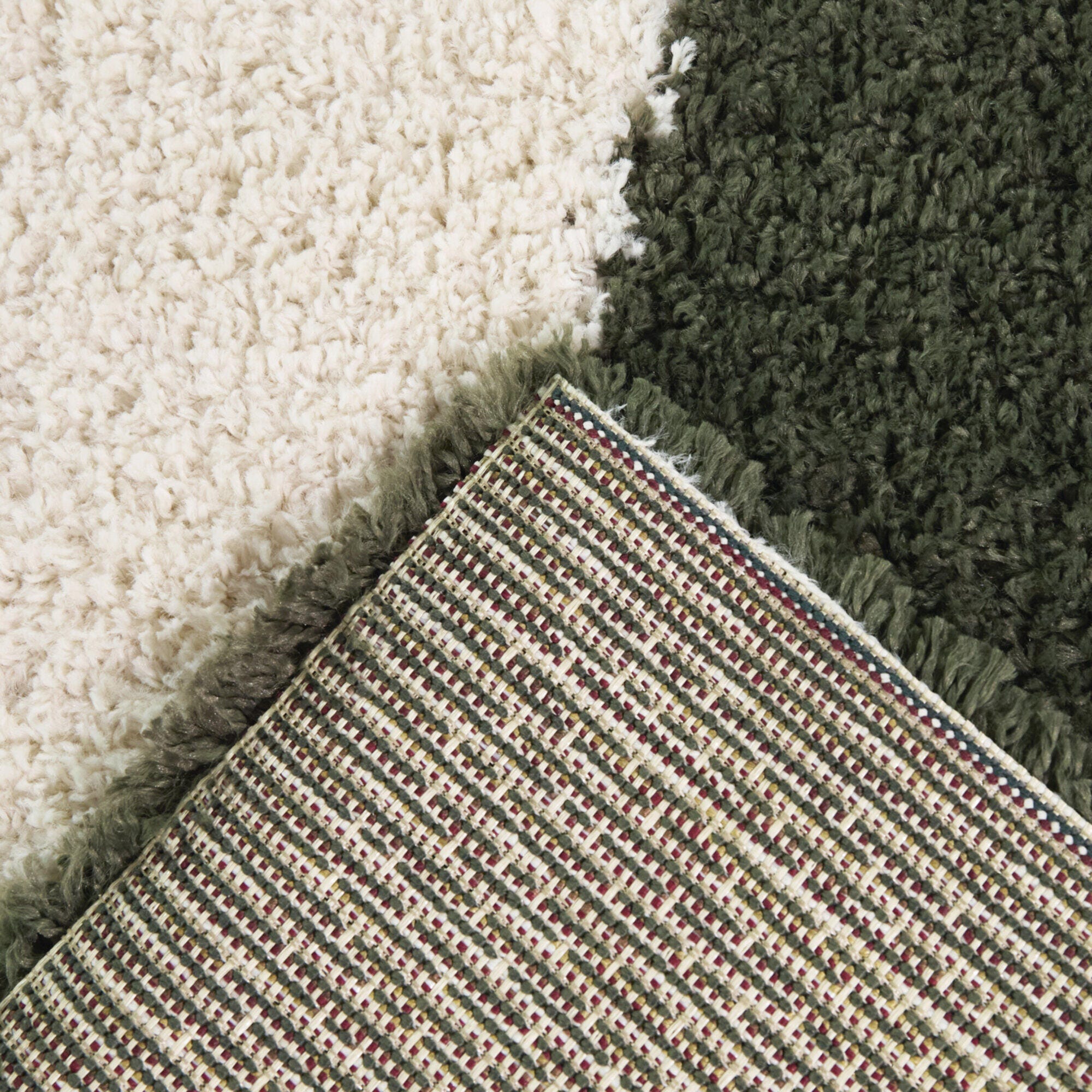 Balta Rugs Waves 5' 3" x 7' Area Rug, Green/Ivory, large