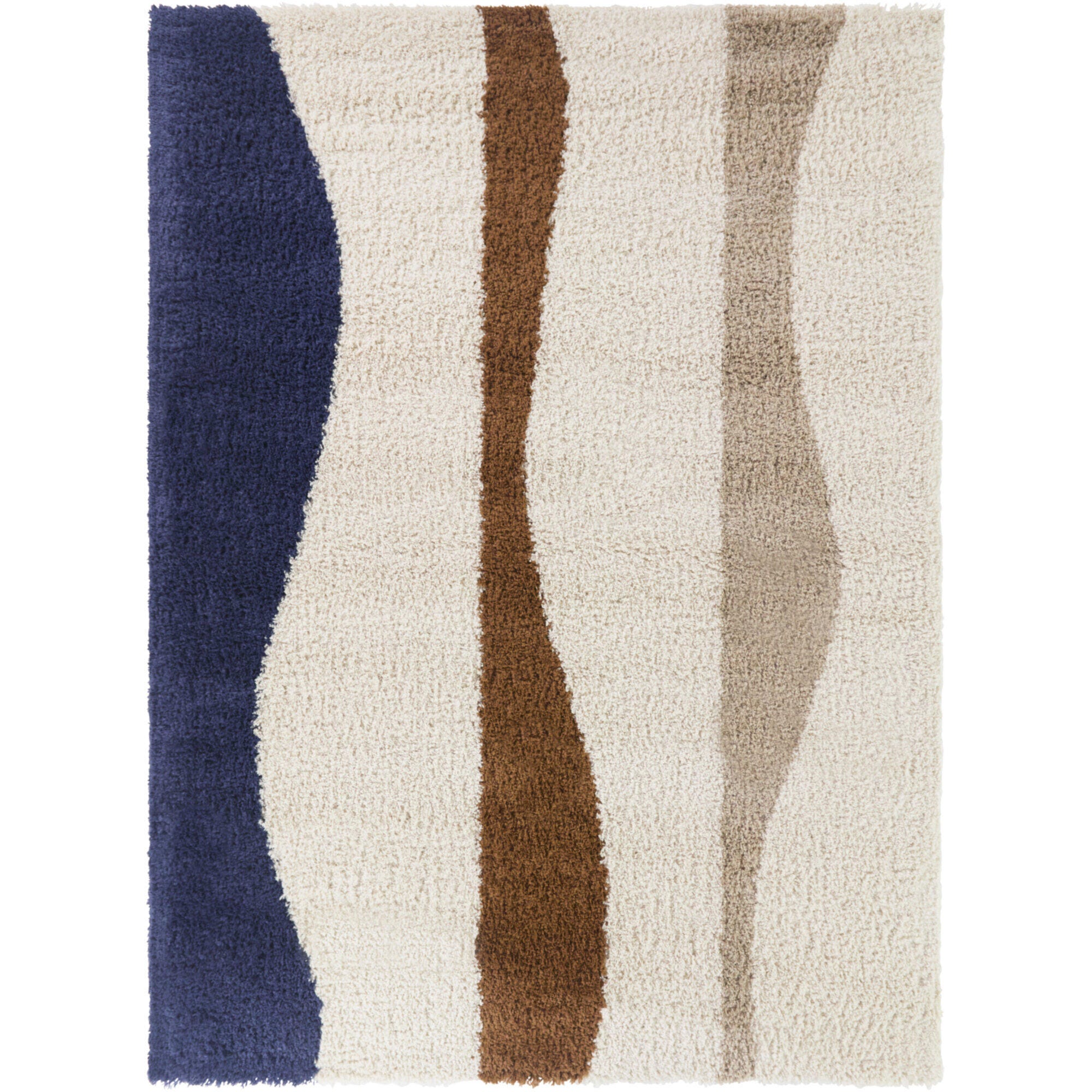 Balta Rugs Waves 7' 10" x 10' Area Rug, Navy/Ivory, large