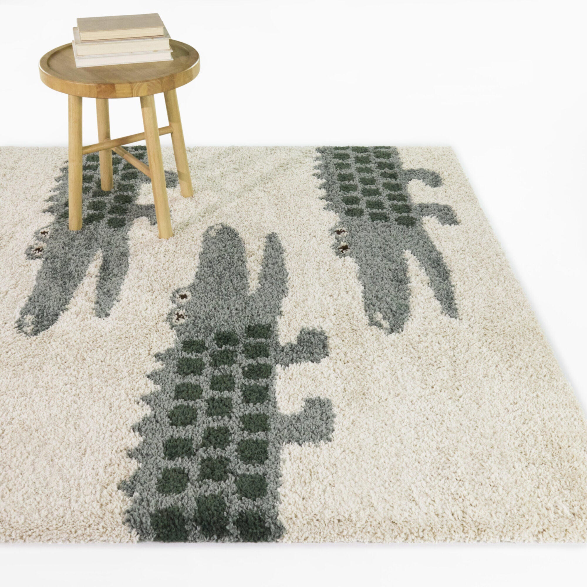 Balta Rugs Alligator 4' 4" x 6' Area Rug, Blue/Green, rollover