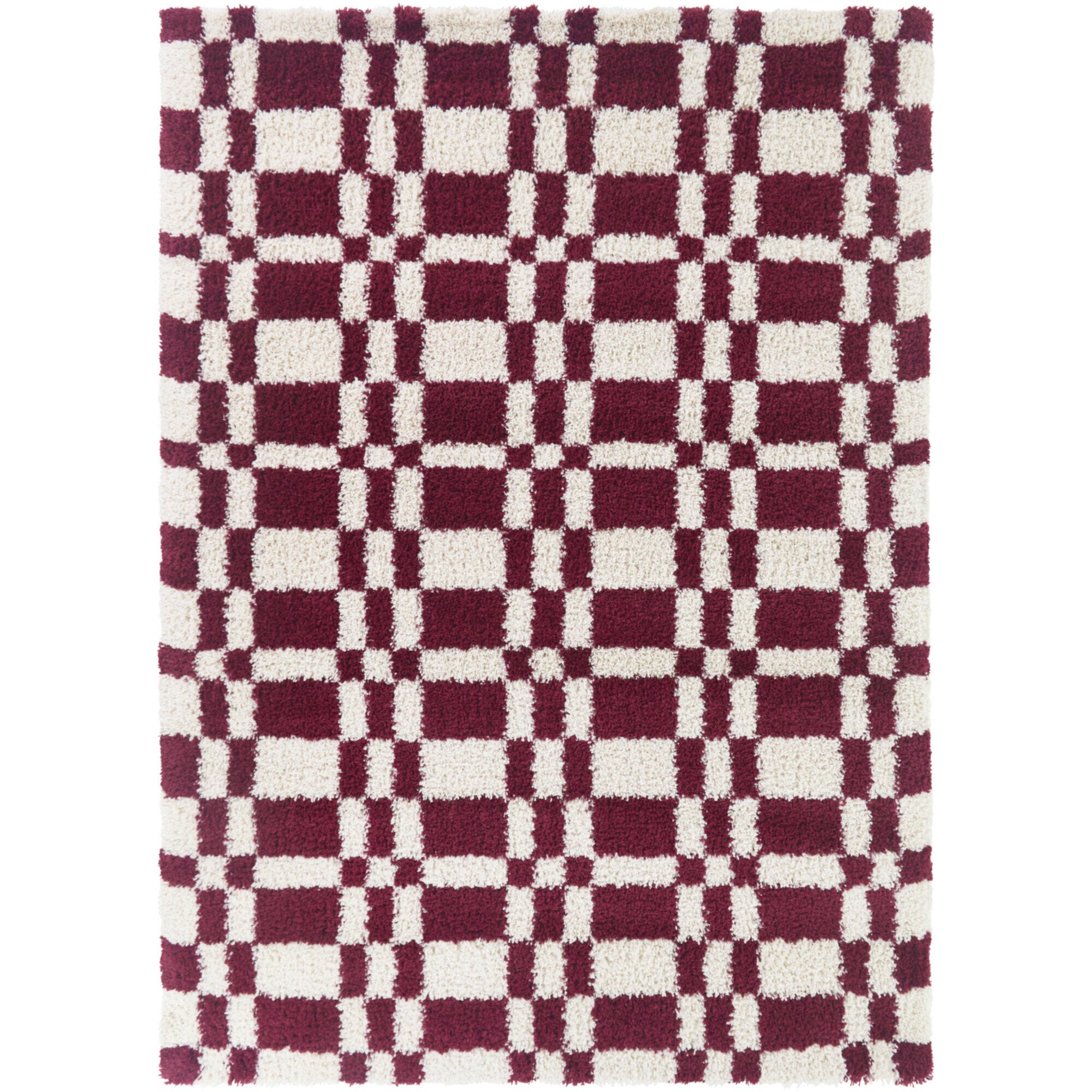 Balta Rugs Barker 5' 3" x 7' Area Rug, Red/Ivory, large