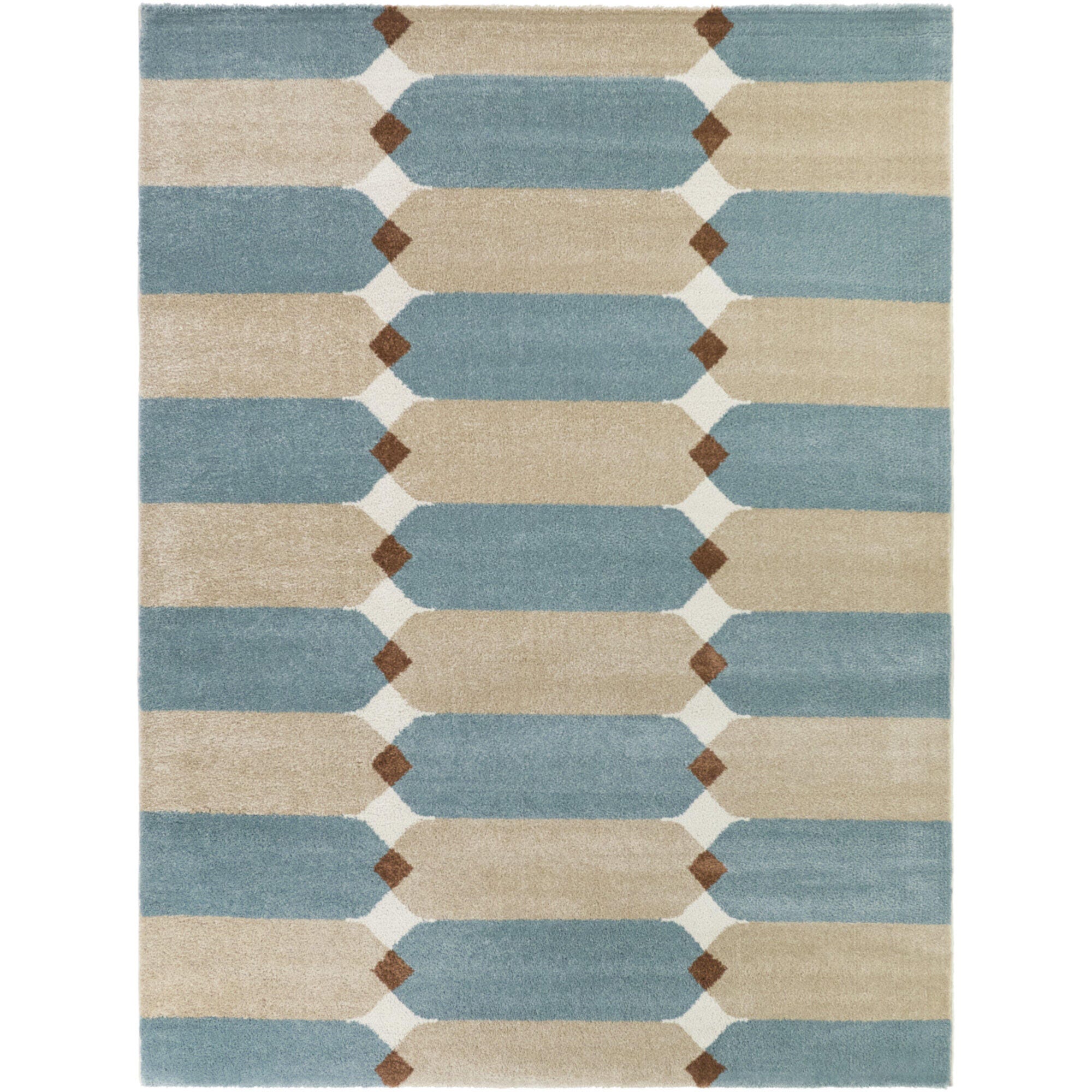 Balta Rugs Barlow 5' 3" x 7' Area Rug, Blue/Beige, large