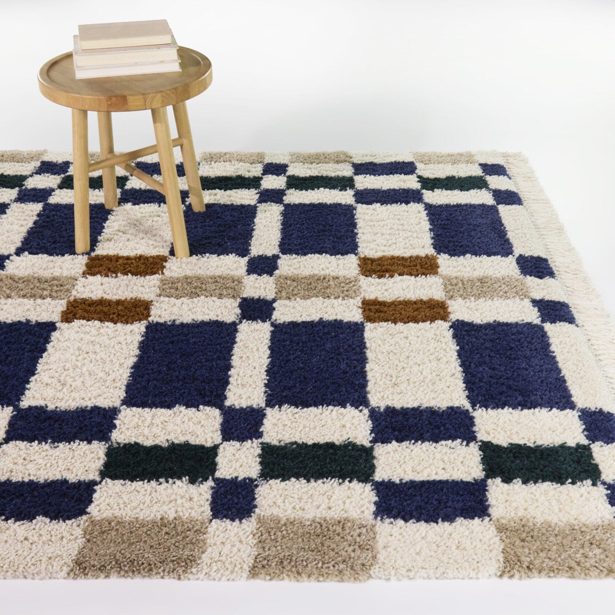 Balta Rugs Barnabe 5' 3" x 7' Area Rug, Navy/Orange, rollover