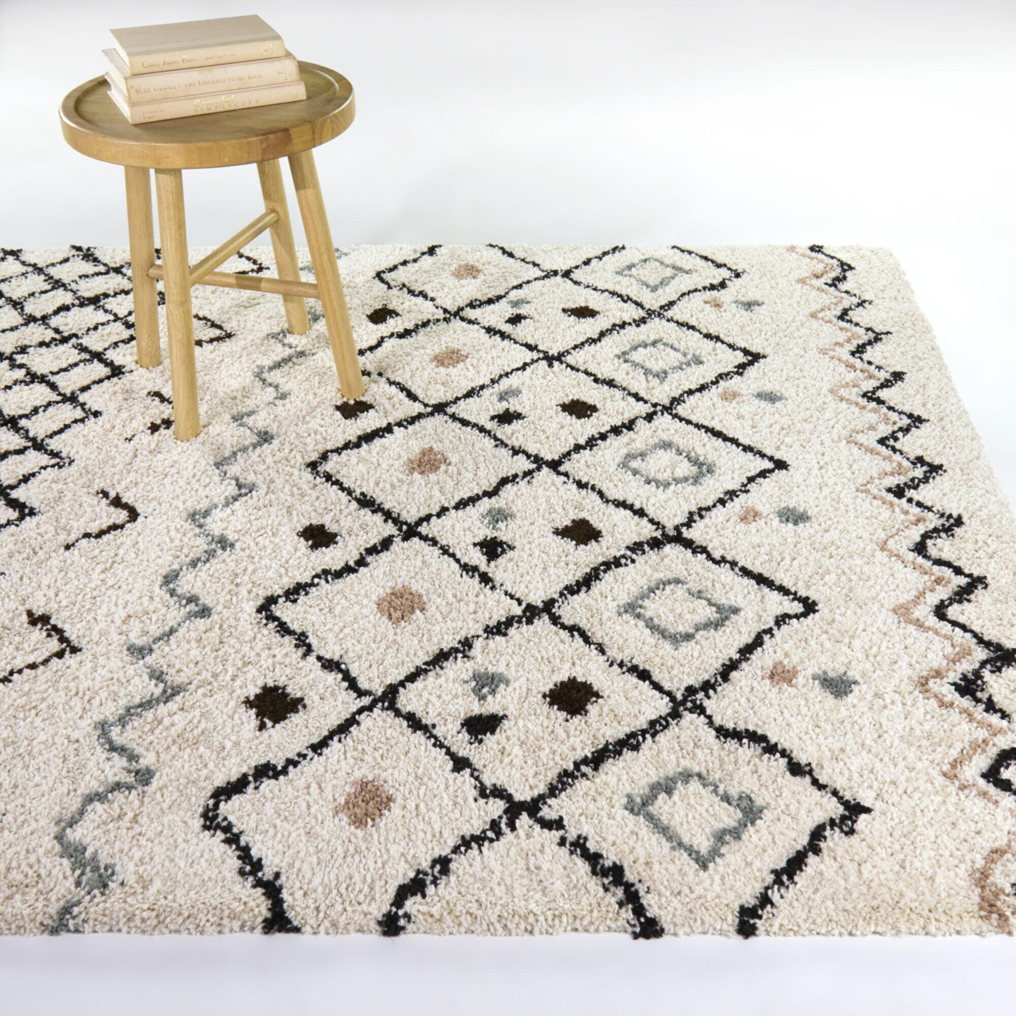 Balta Rugs Catrin 5' 3" x 7' Area Rug, Charcoal/Cream, rollover