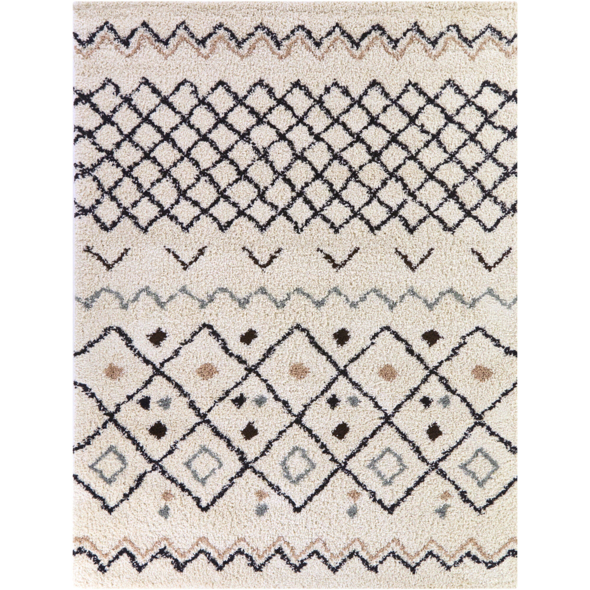 Balta Rugs Catrin 7' 10" x 10' Area Rug, Charcoal/Cream, large