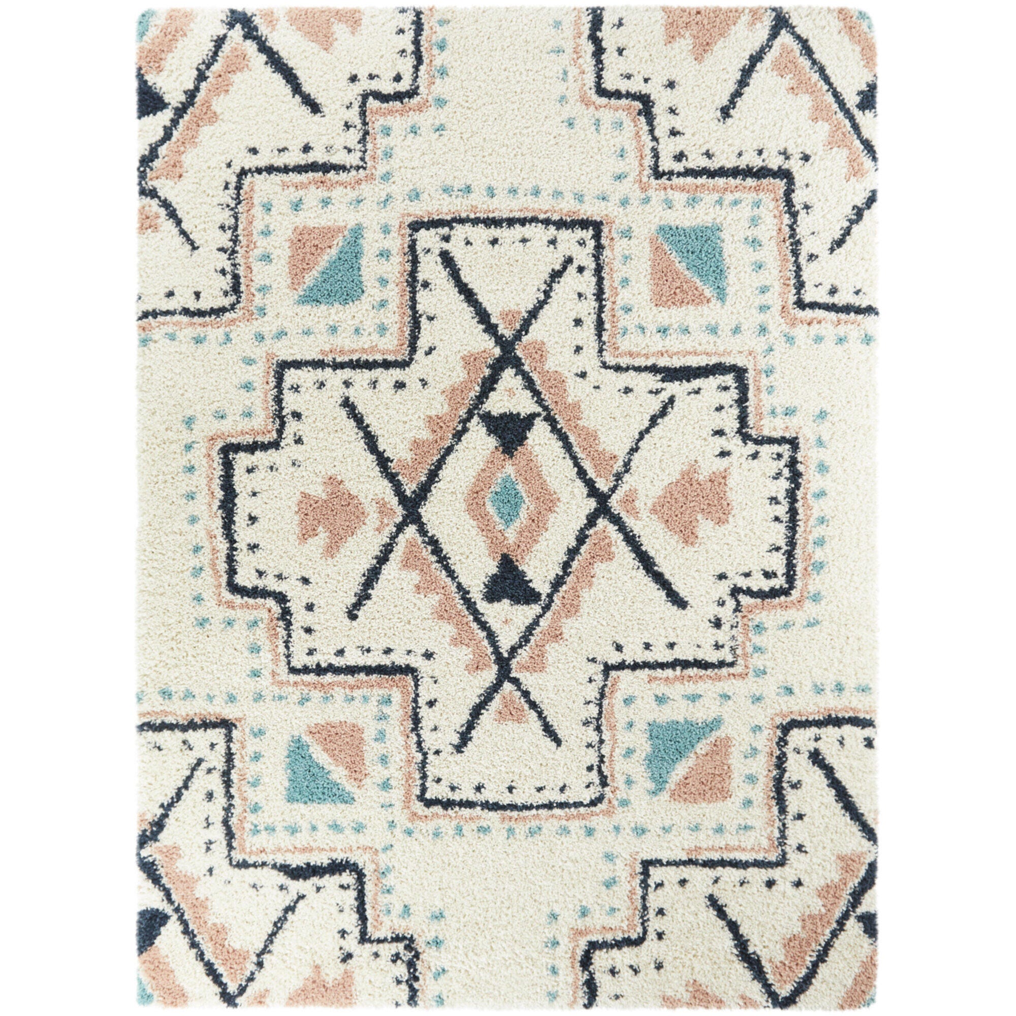 Balta Rugs Dakarai 5' 3" x 7' Area Rug, Cream, large