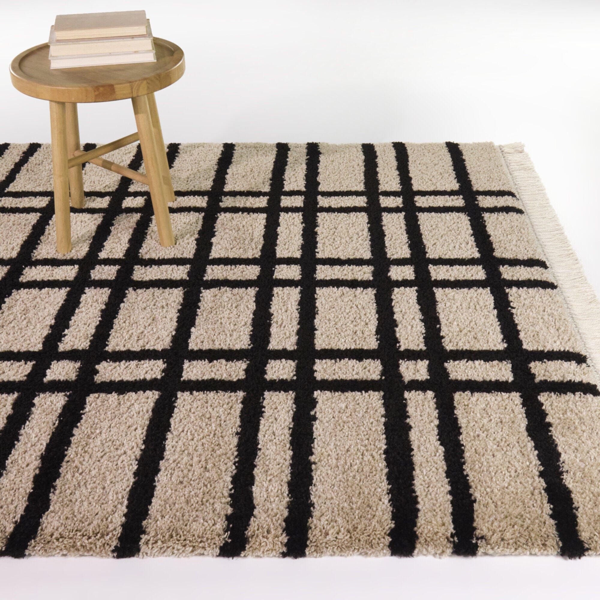 Balta Rugs Don 7' 10" x 10' Area Rug, Black/Ivory, rollover