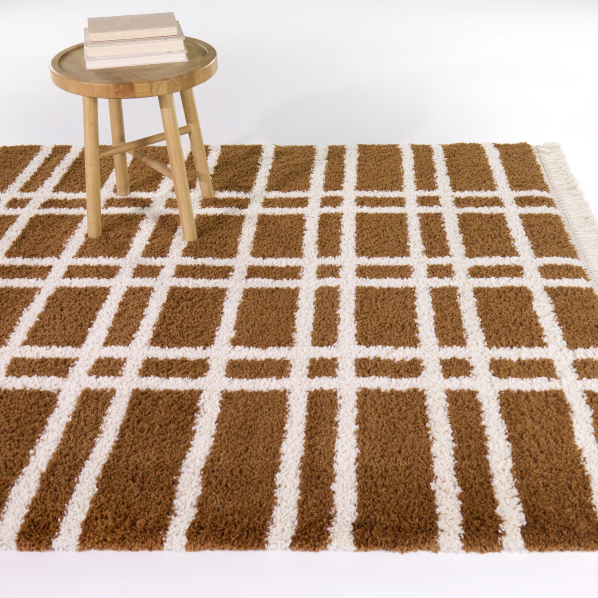 Balta Rugs Don 5' 3" x 7' Area Rug, Rust/Cream, rollover