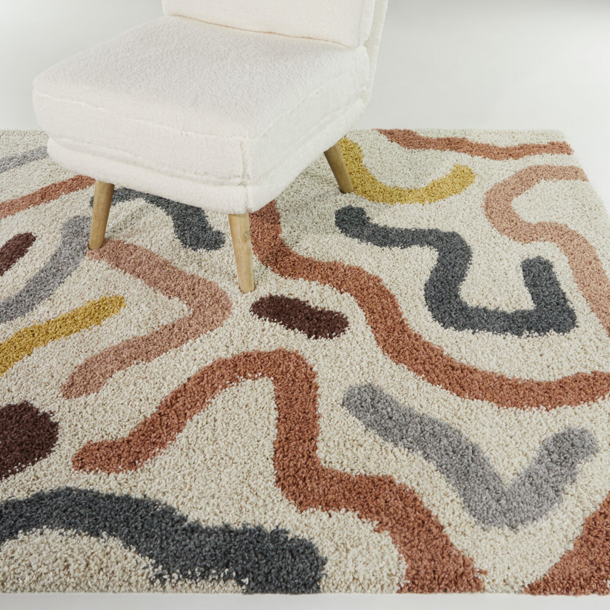 Balta Rugs Duret 6' 7" x 9' Area Rug, Cream/Multi, rollover
