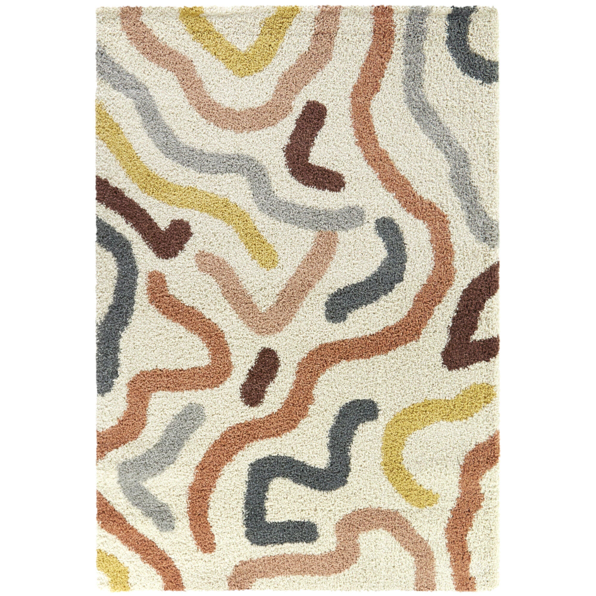Balta Rugs Duret 6' 7" x 9' Area Rug, Cream/Multi, large