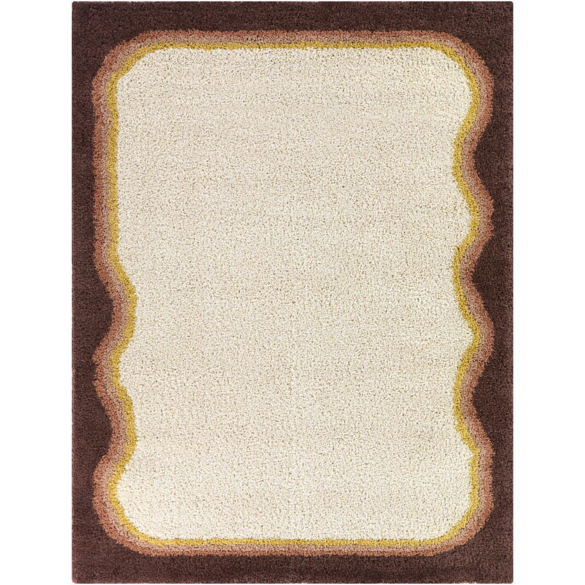 Balta Rugs Feinman 5' 3" x 7' Area Rug, Wine/Ivory, large