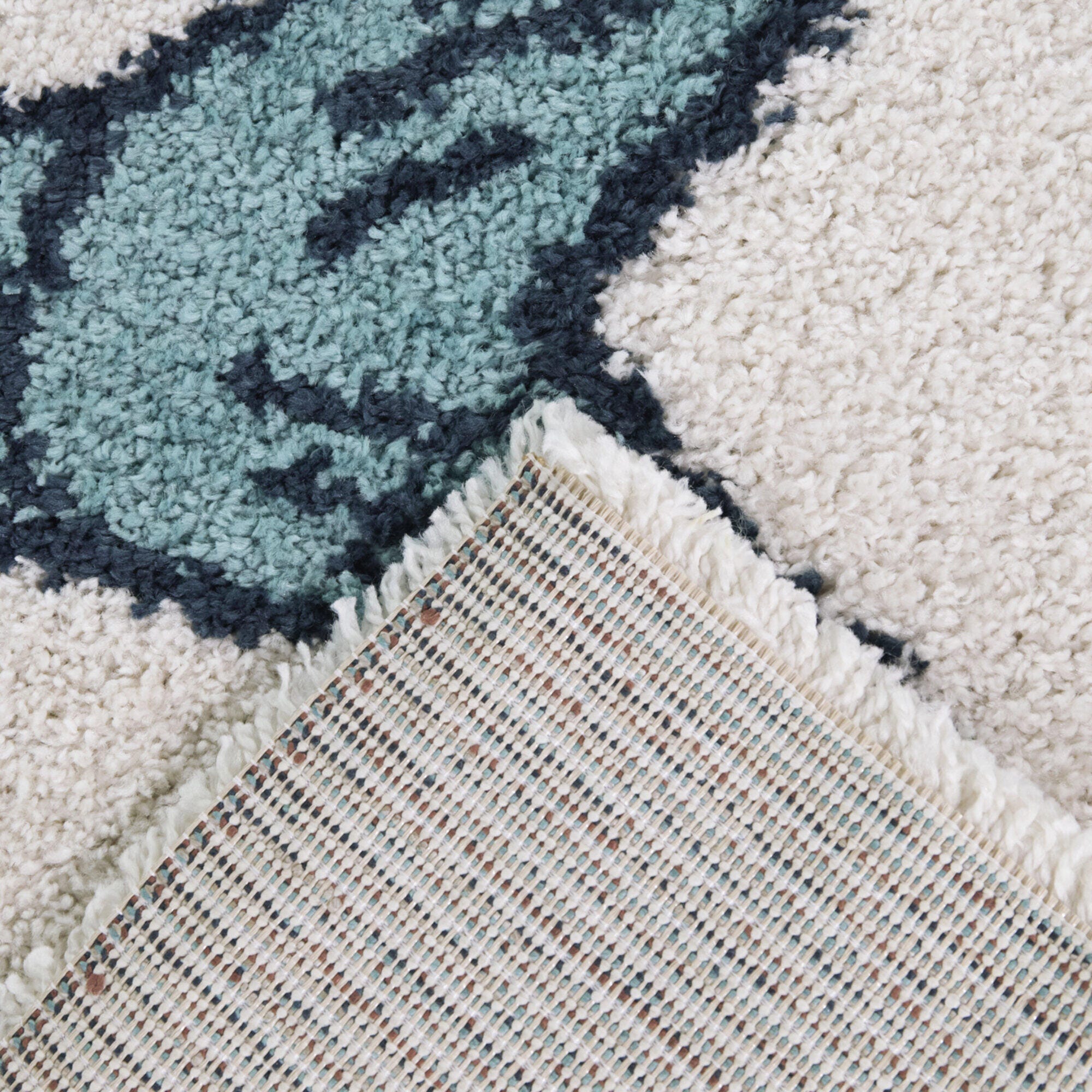 Balta Rugs Fish 4' 4" x 6' Area Rug, Blue/Ivory, large