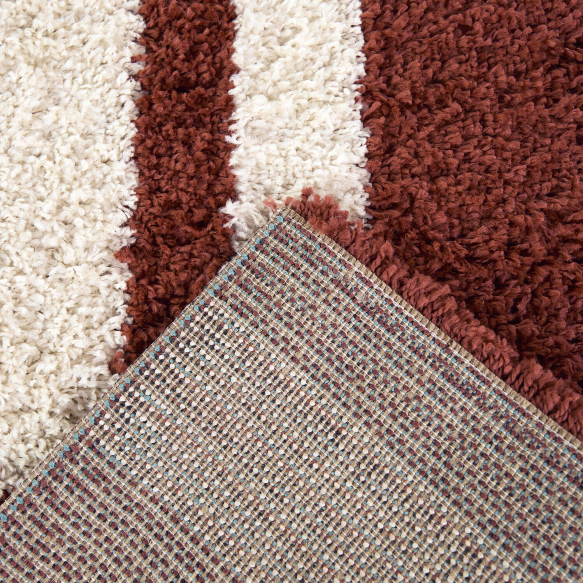 Balta Rugs Grissom 5' 3" x 7' Area Rug, Rust/Cream, large