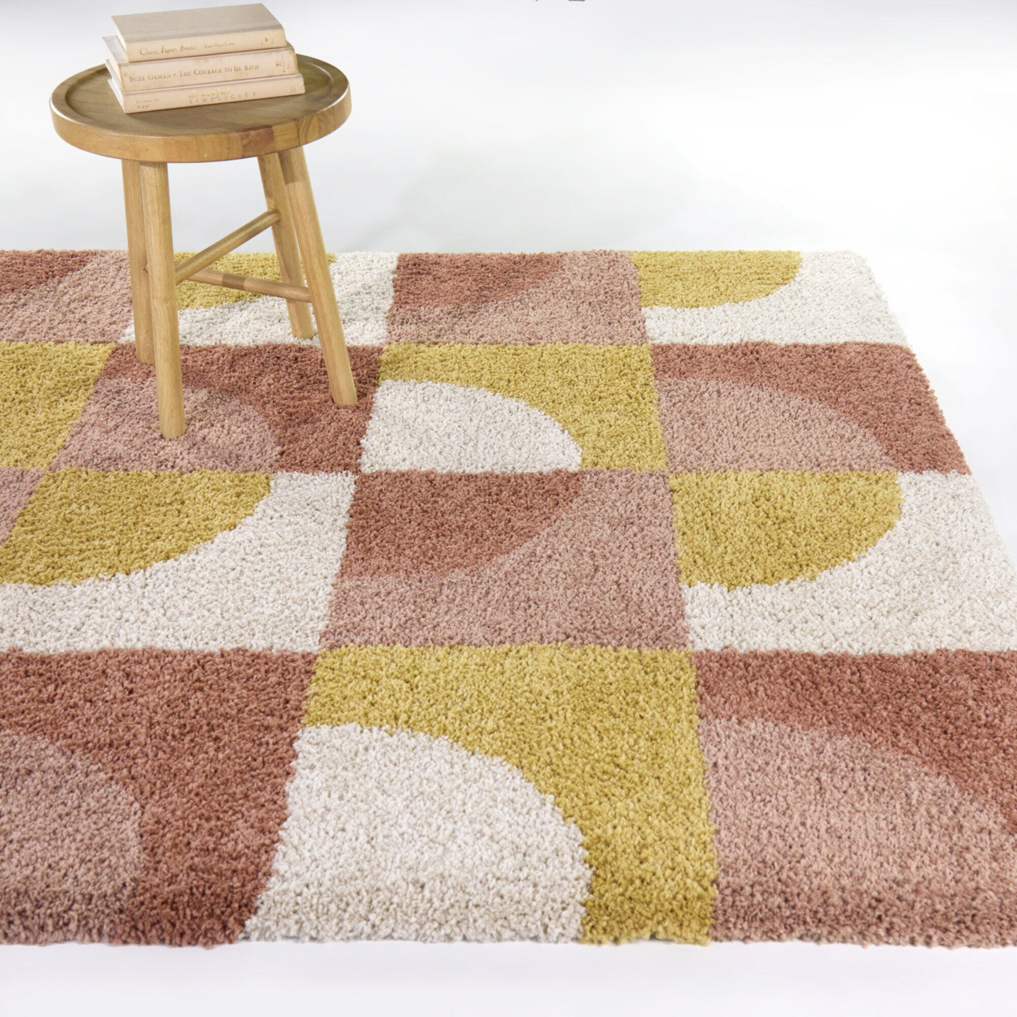 Balta Rugs Janeway 5' 3" x 7' Area Rug, Yellow/Pale Pink, rollover