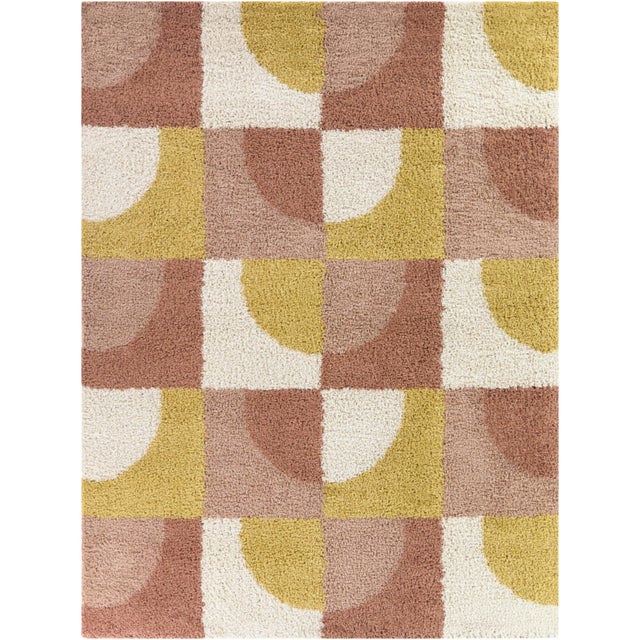 Balta Rugs Janeway 7' 10" x 10' Area Rug, Yellow/Pale Pink