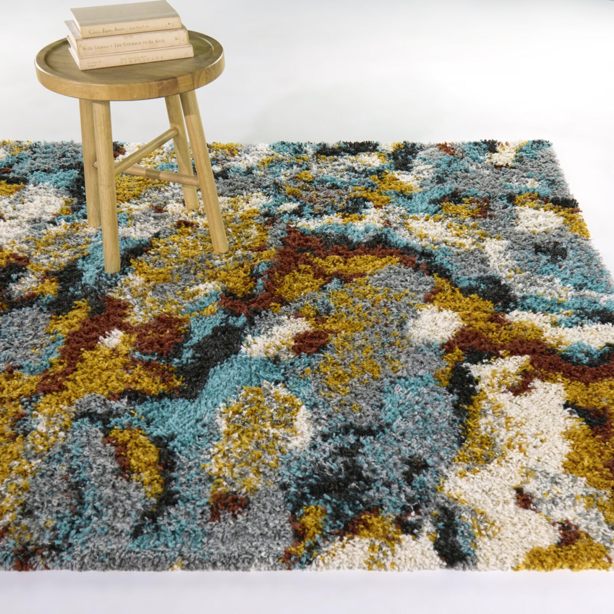 Balta Rugs Kaden 5' 3" x 7' Area Rug, Blue, rollover