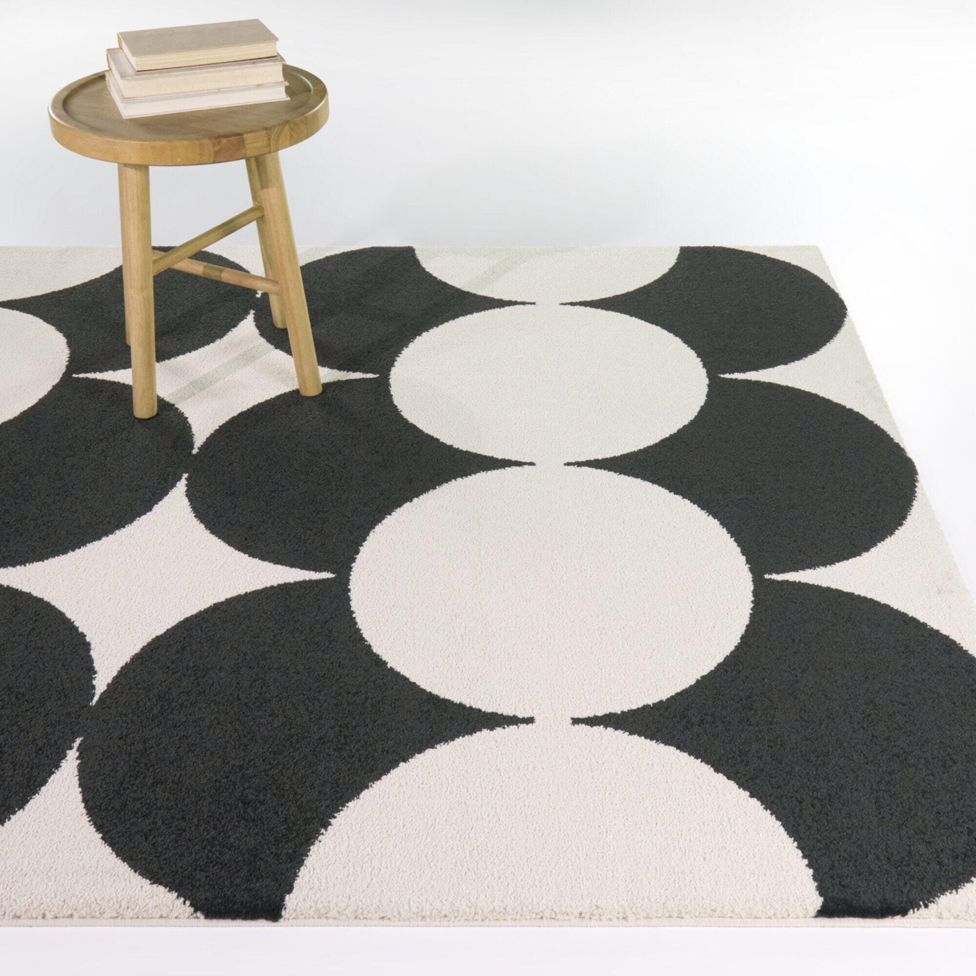 Balta Rugs Leto 5' 3" x 7' Area Rug, Charcoal/Cream, rollover