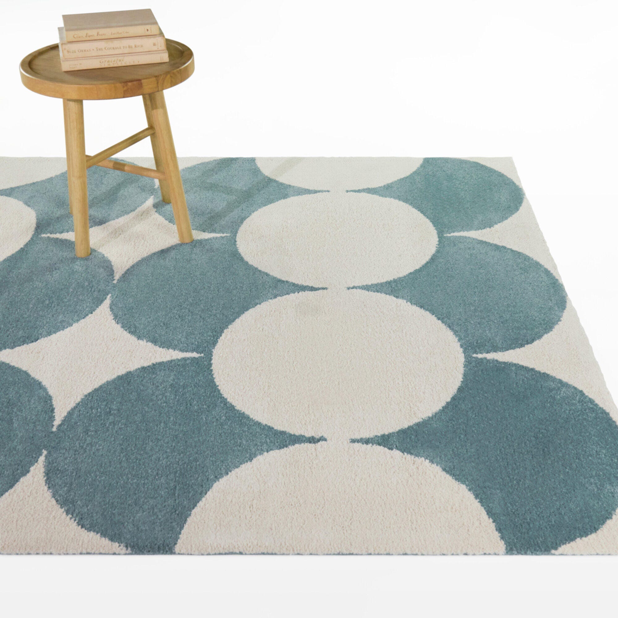 Balta Rugs Leto 5' 3" x 7' Area Rug, Light Blue/White, rollover
