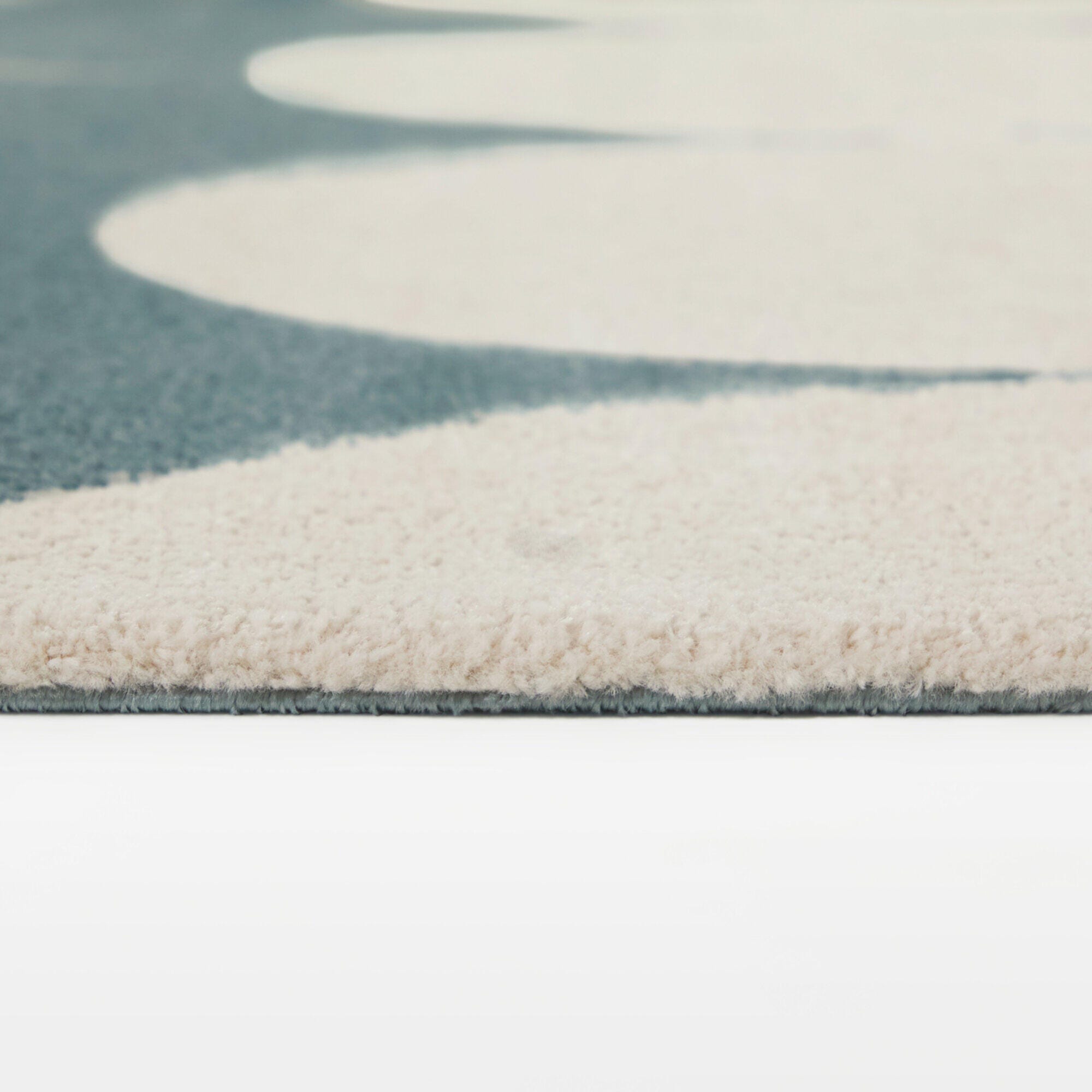 Balta Rugs Leto 5' 3" x 7' Area Rug, Light Blue/White, large