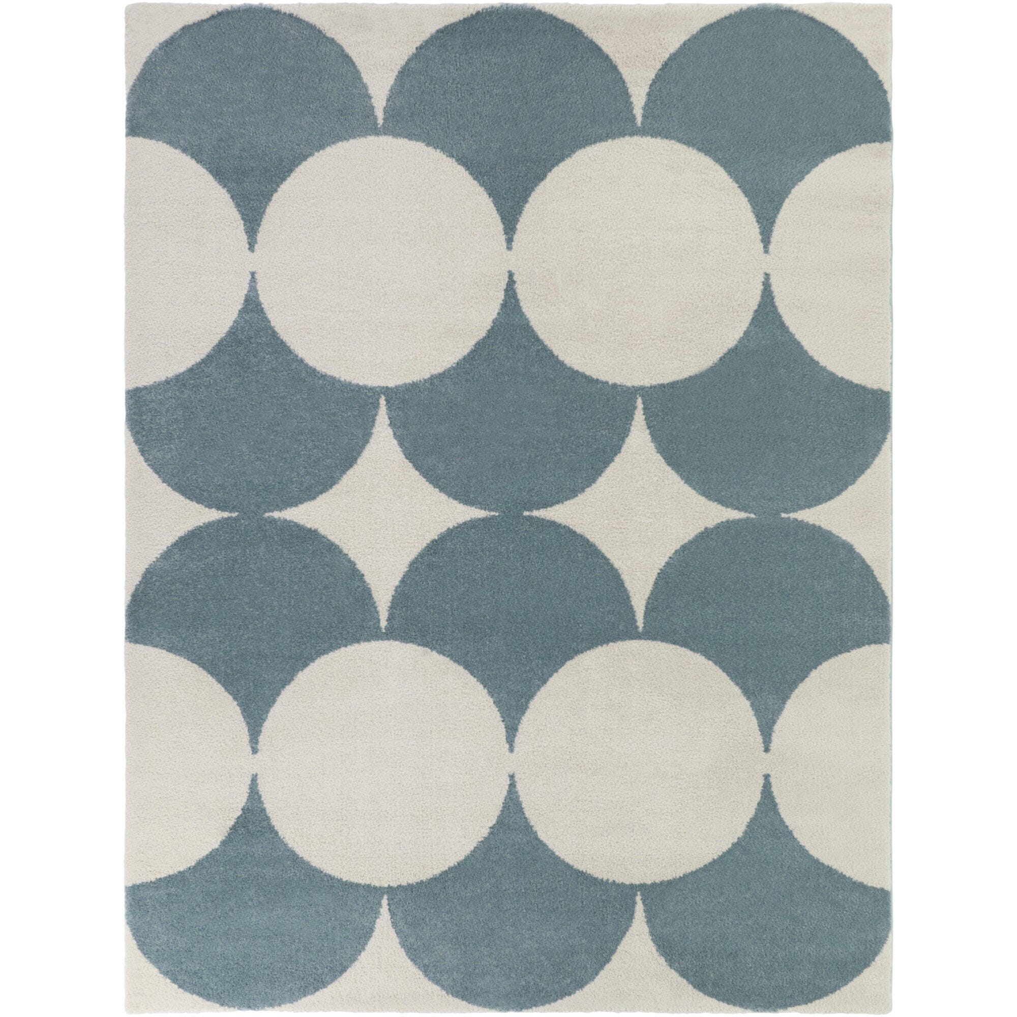 Balta Rugs Leto 7' 10" x 10' Area Rug, Light Blue/White, large