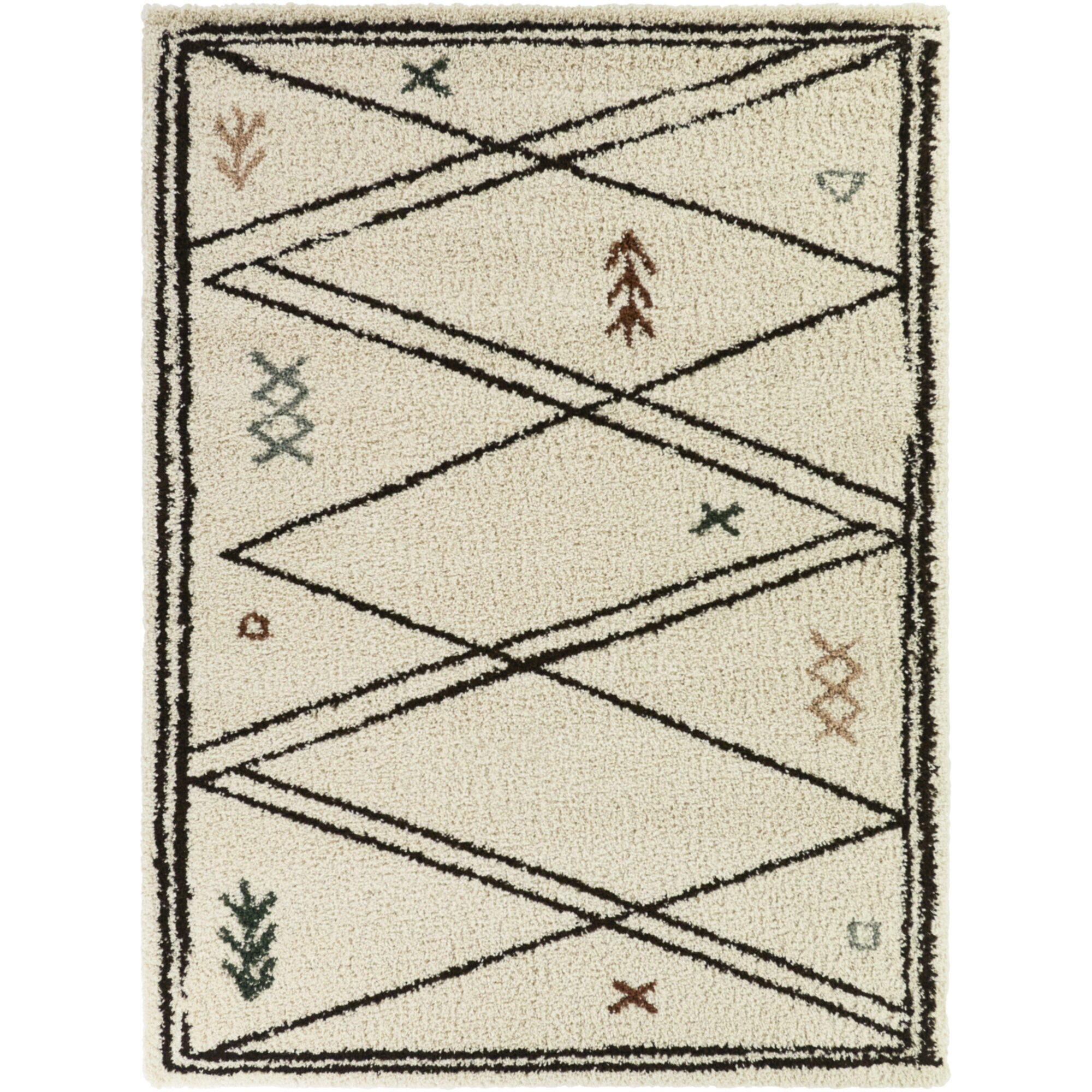 Balta Rugs Lopes 5' 3" x 7' Area Rug, Brown, large
