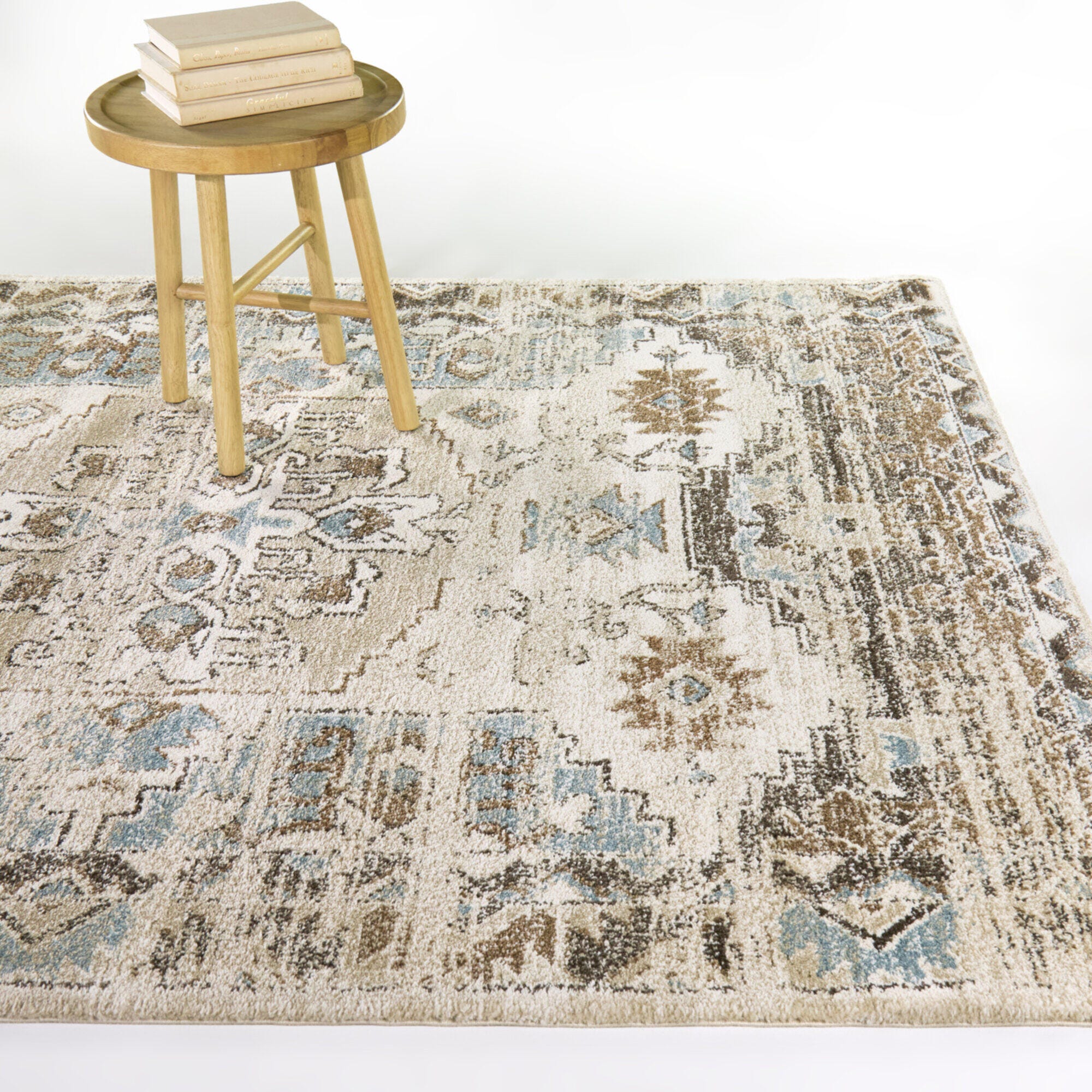 Balta Rugs Louise 5' 3" x 7' Area Rug, Beige/Blue/Brown, rollover