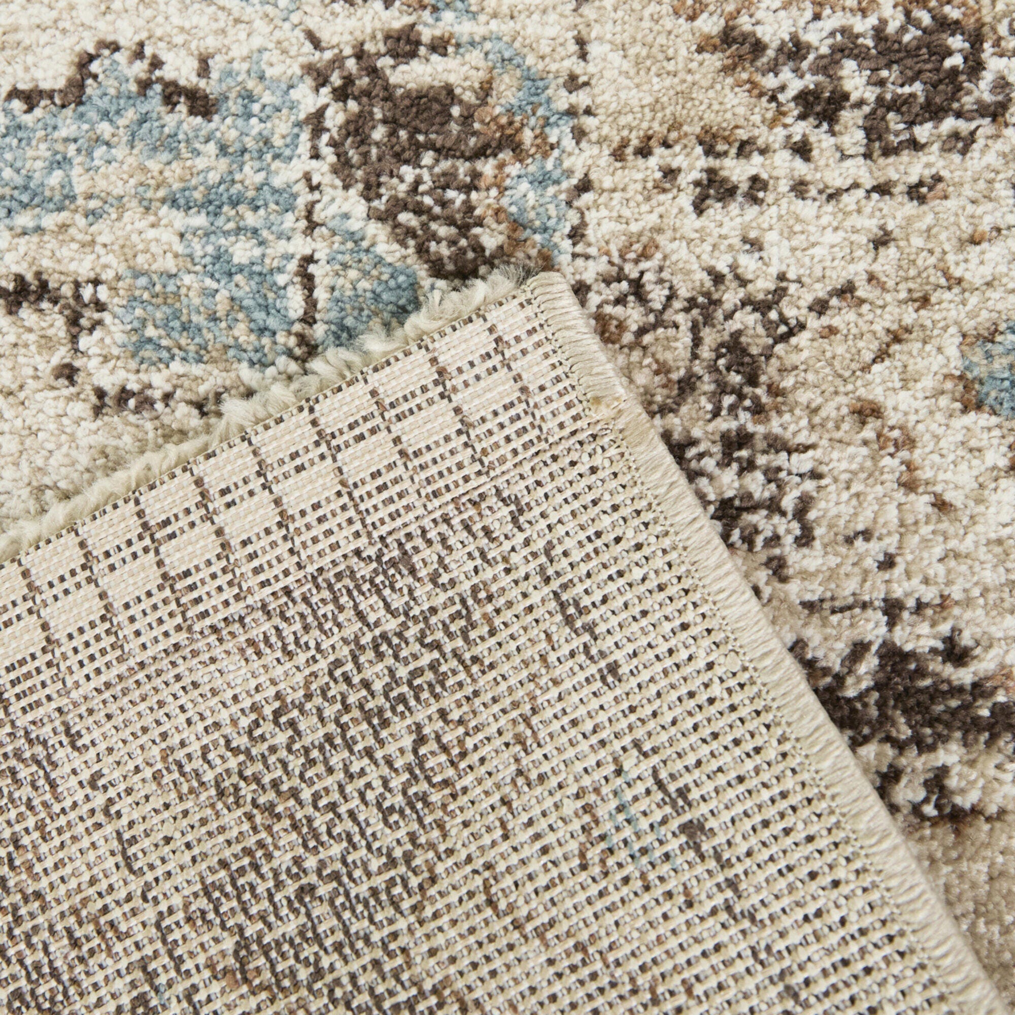 Balta Rugs Louise 5' 3" x 7' Area Rug, Beige/Blue/Brown, large