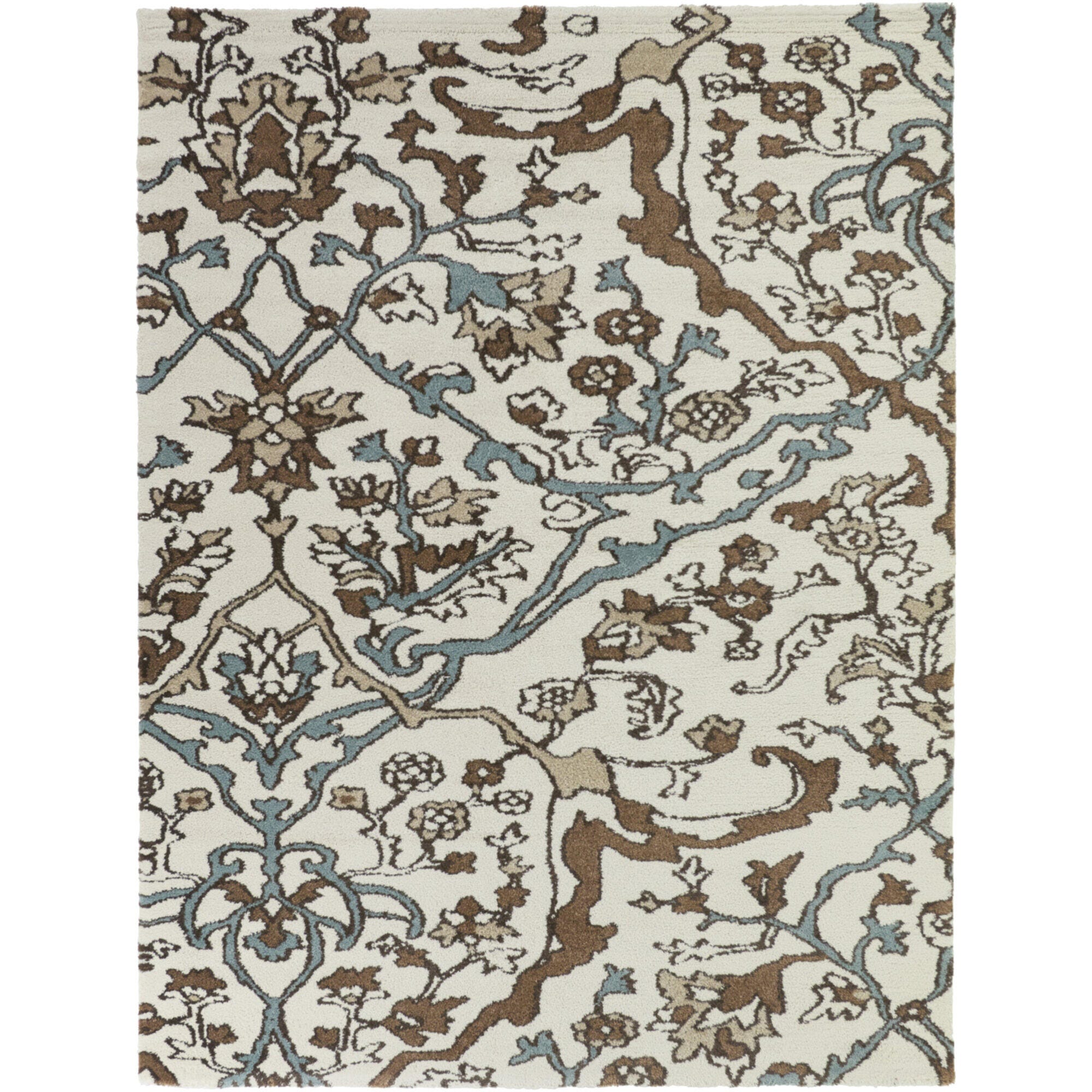 Balta Rugs Lucania 5' 3" x 7' Area Rug, Rust/Blue/Cream, large