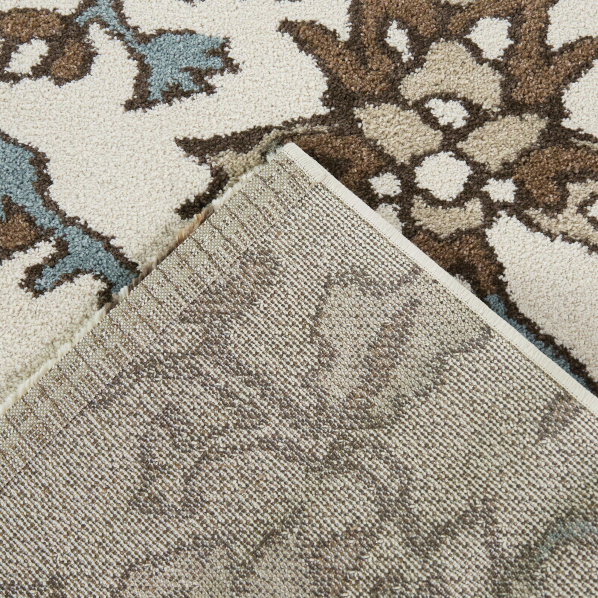 Balta Rugs Lucania 5' 3" x 7' Area Rug, Rust/Blue/Cream, large