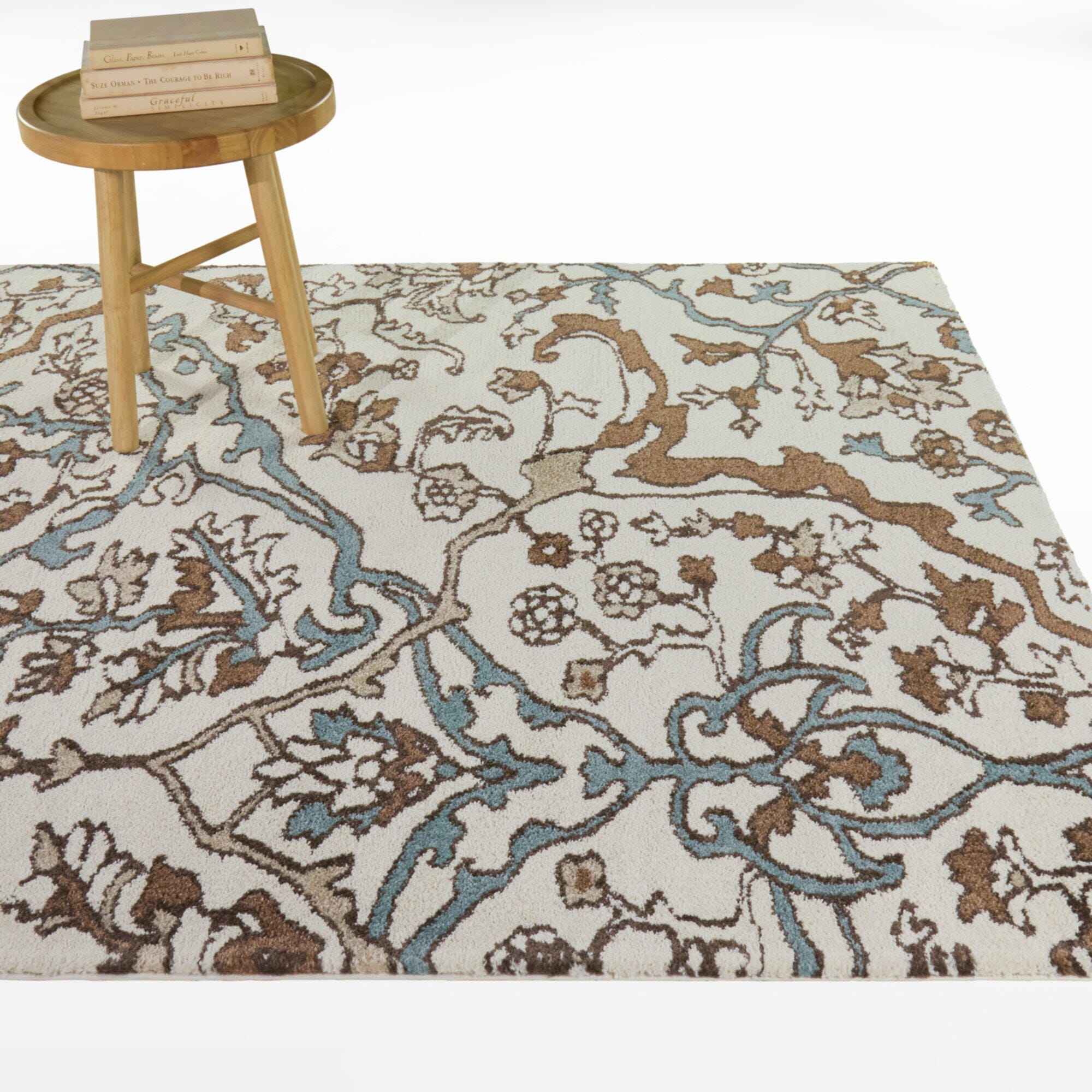 Balta Rugs Lucania 7' 10" x 10' Area Rug, Rust/Blue/Cream, rollover